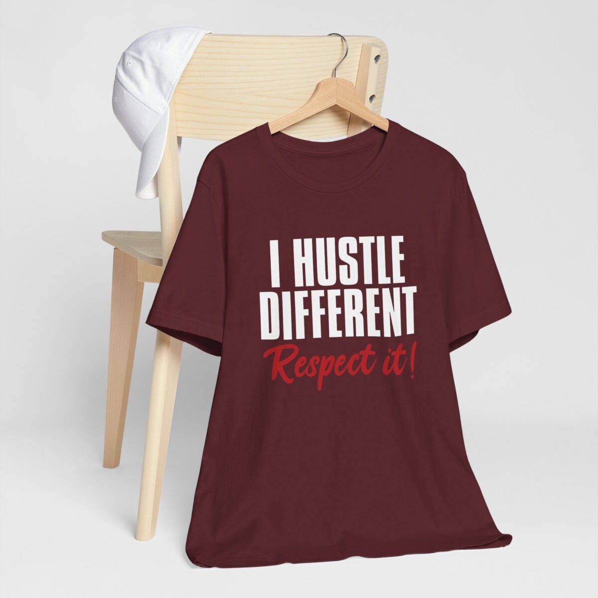 I Hustle Different Respect It Tee - Motivational Entrepreneur Shirt - Shirt for Hustlers - Image 6
