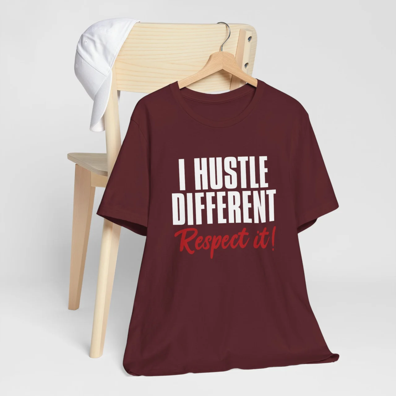 I Hustle Different Respect It Tee - Motivational Entrepreneur Shirt - Shirt for Hustlers - Image 6