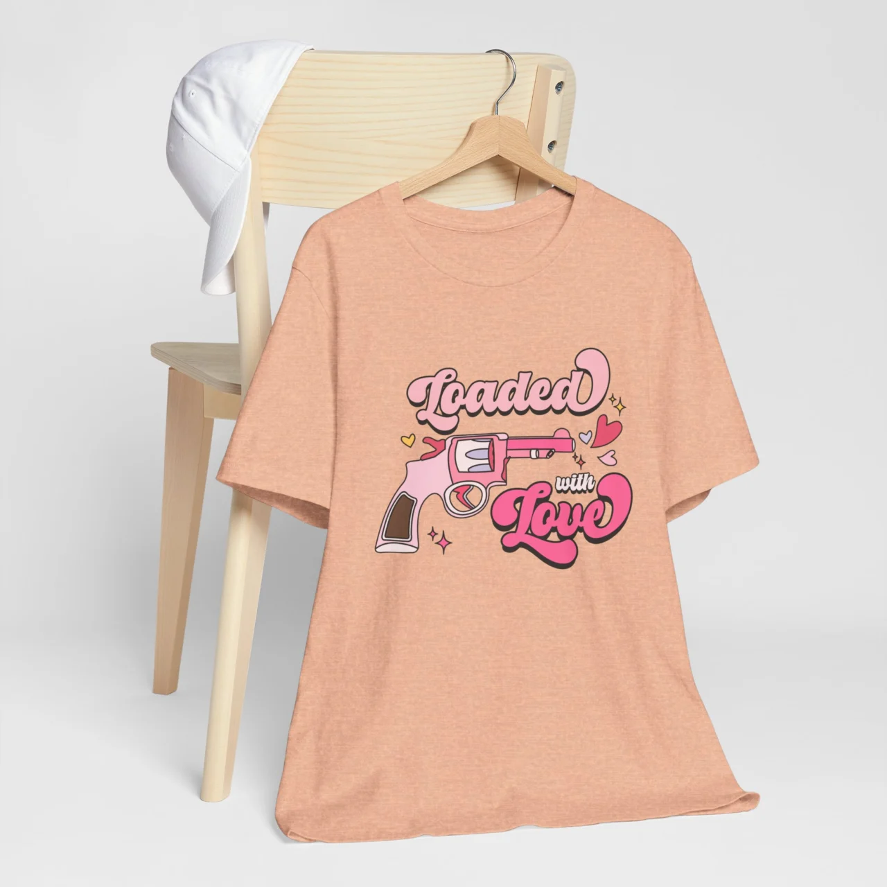 Loaded With Love T-Shirt - Cute Valentine's Day Shirt - Shootin' Hearts in Style - Image 5