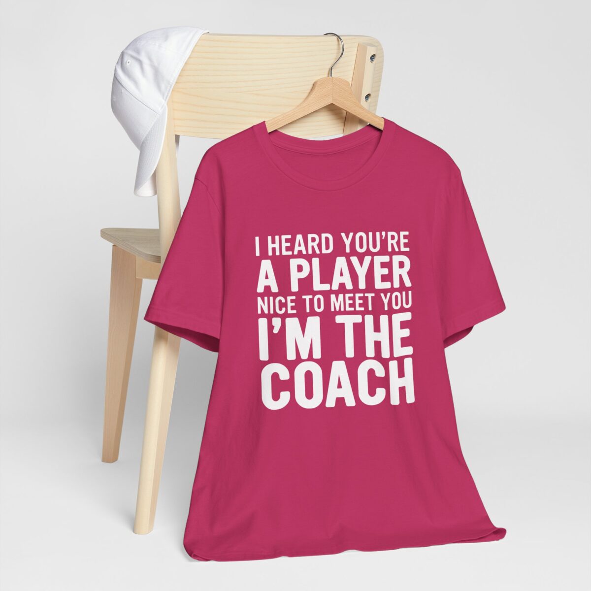 I Heard You’re A Player, Nice To Meet You, Im The Coach T-Shirt - Funny Bossy Sports Tee - Image 7