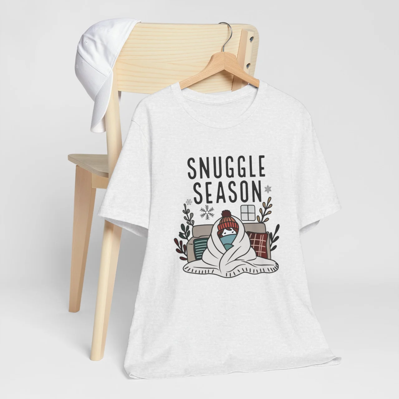Snuggle Season Unisex Short Sleeve Tee - Cozy Winter Apparel - Image 3