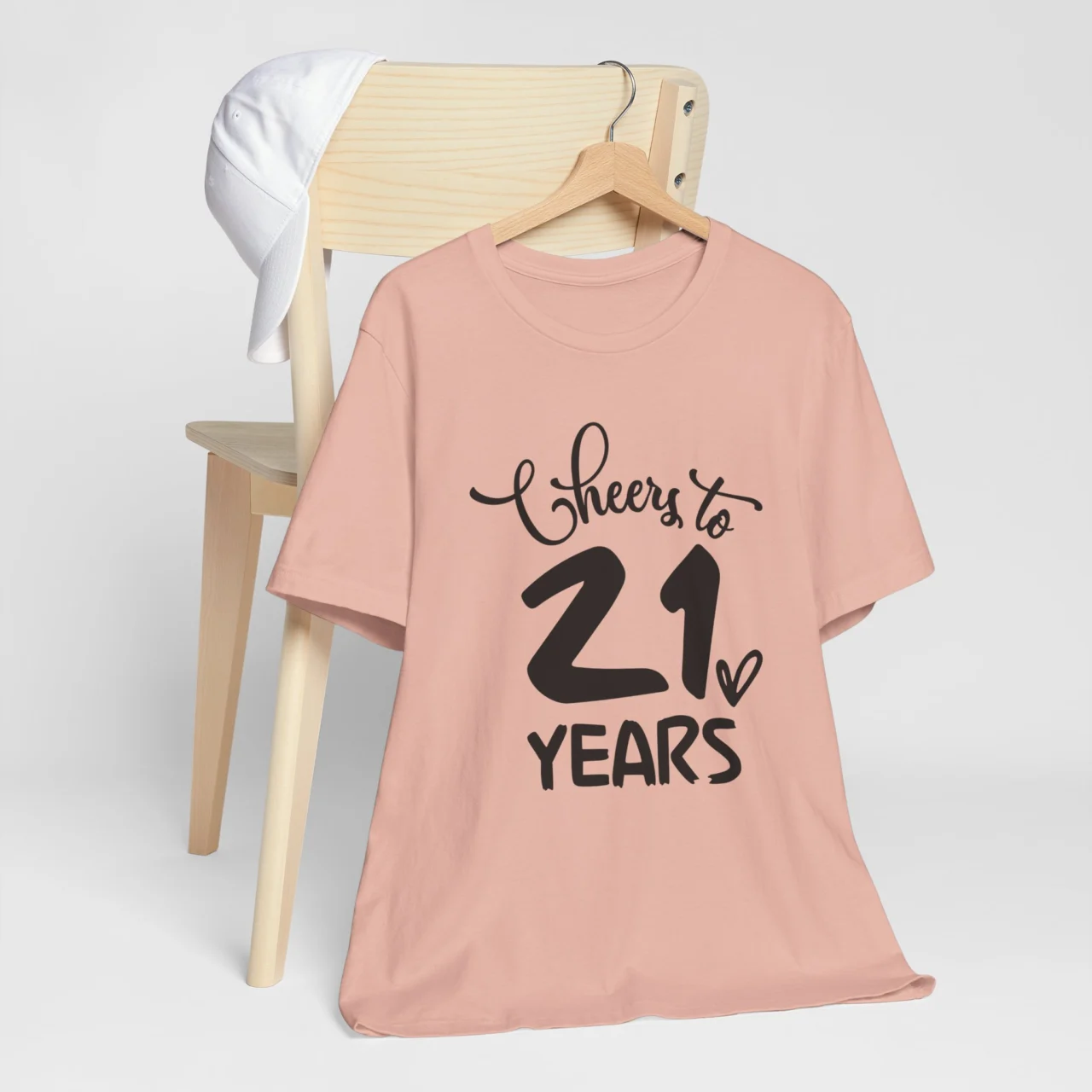 Cheers to 21 Years - 21st Birthday Tee - Matching Squad Celebration Shirt - Image 4