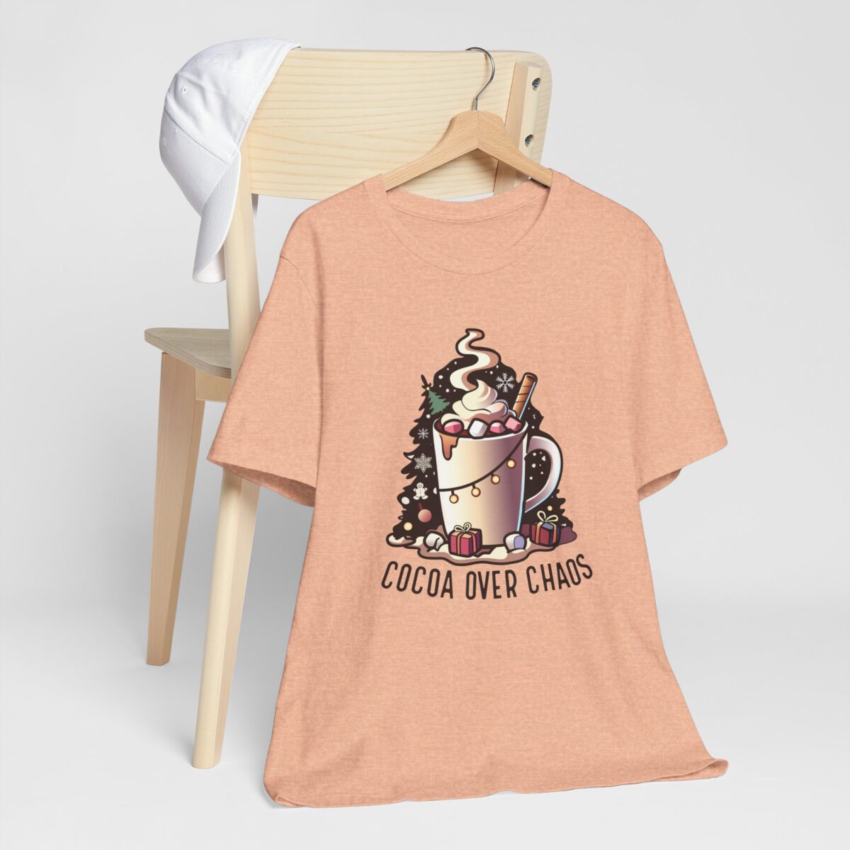 Cocoa Over Chaos T-Shirt - Fun Holiday Tee - Image 6