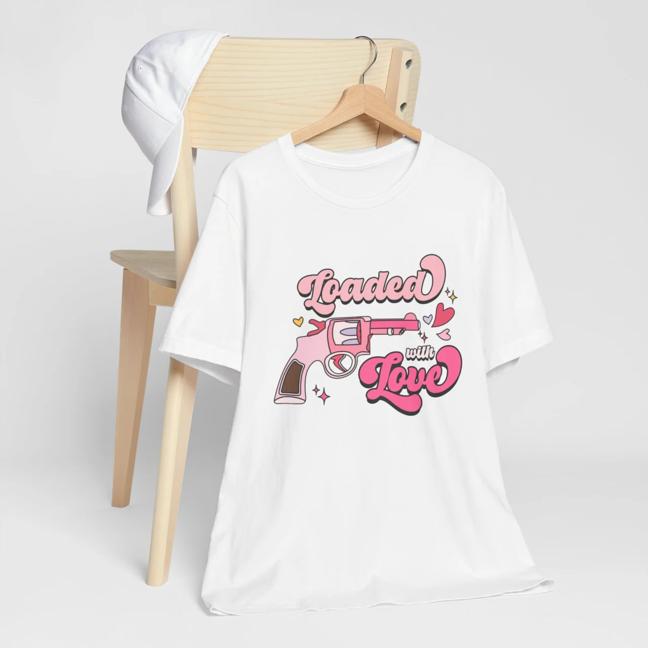 Loaded With Love T-Shirt - Cute Valentine's Day Shirt - Shootin' Hearts in Style - Image 2