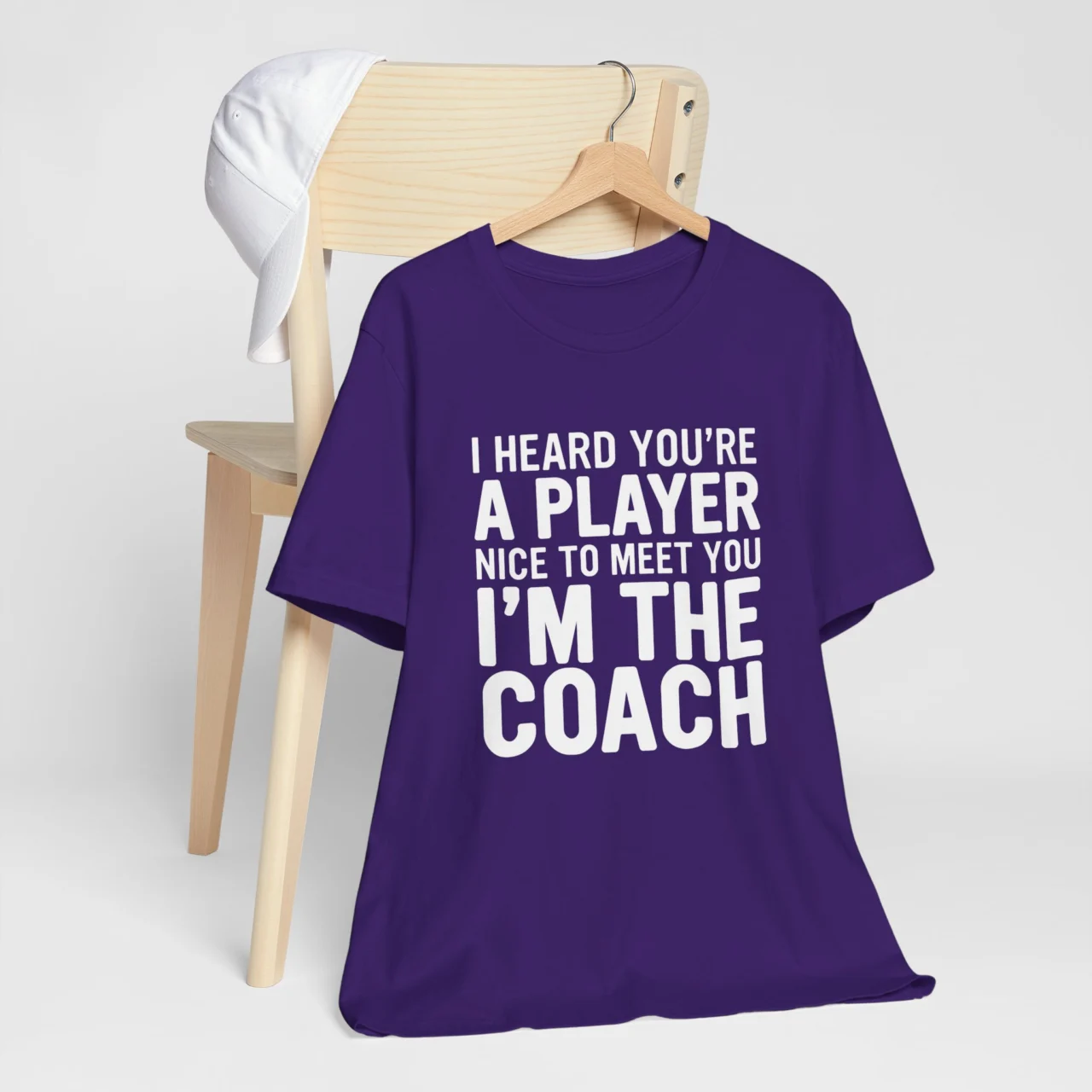 I Heard You’re A Player, Nice To Meet You, Im The Coach T-Shirt - Funny Bossy Sports Tee - Image 6