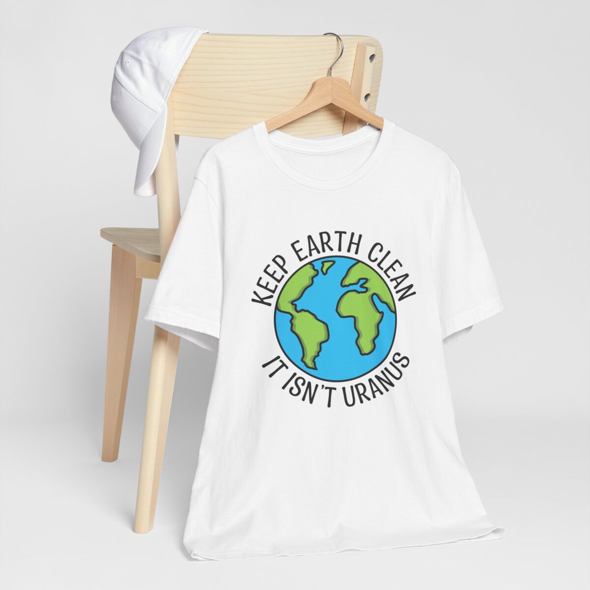 Keep Earth Clean It Isnt Uranus - Funny Eco-Friendly Tee for Planet Awareness - Image 2