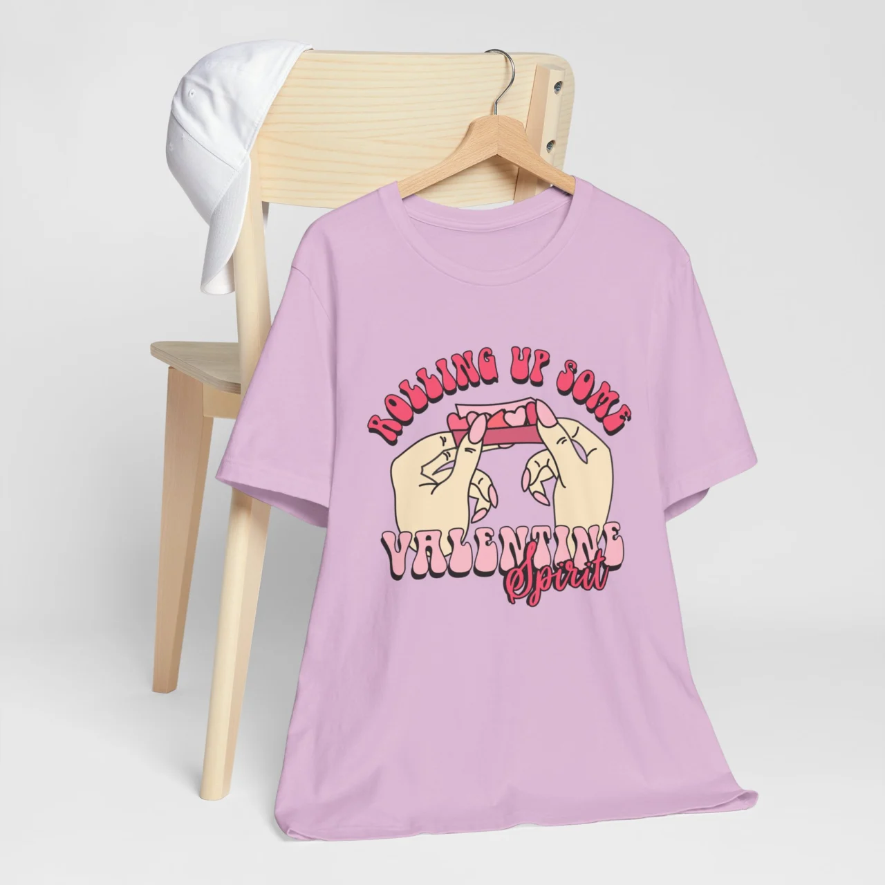 Rolling Up Some Valentine's Spirit Graphic Tee - Retro Valentine’s Day T-Shirt - Image 7