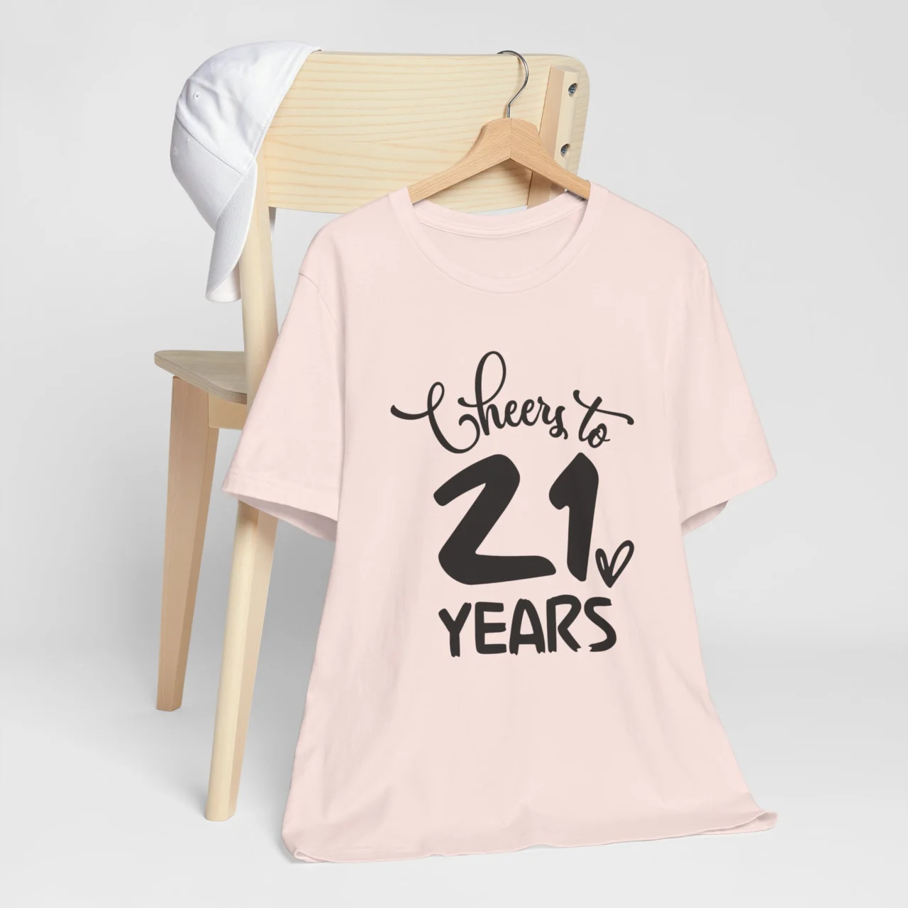 Cheers to 21 Years - 21st Birthday Tee - Matching Squad Celebration Shirt - Image 3