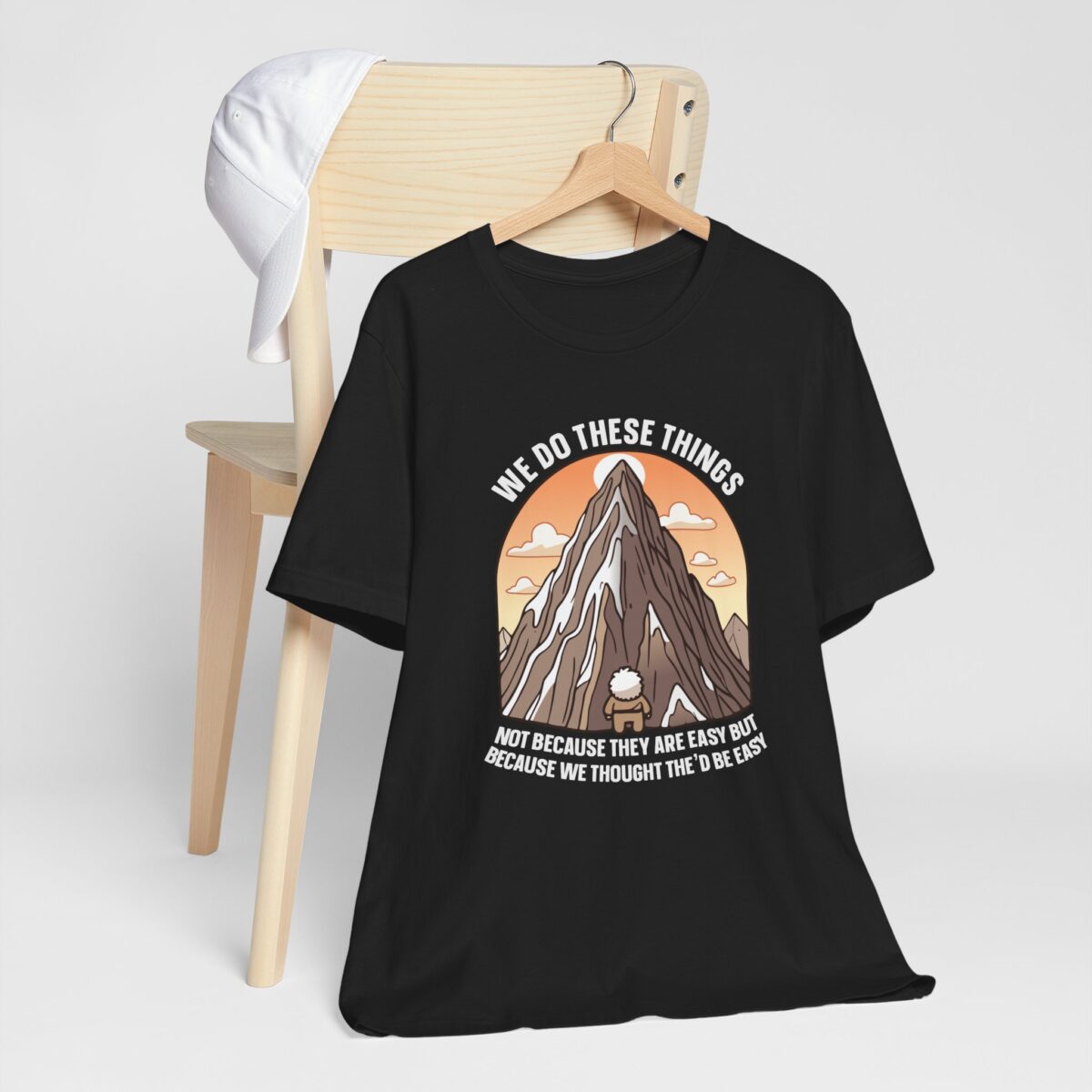 We Thought It'd Be Easy T-Shirt - Relatable Humor - Adventure-Inspiring Unisex Jersey Tee - Image 4