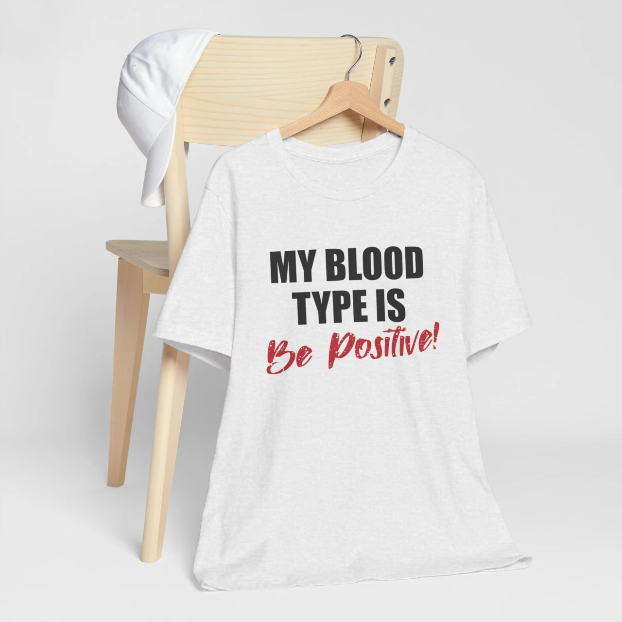 Funny Motivational Shirt - My Blood Type Is Be Positive T-Shirt - Positive Quote Tee - Self Help Shirt - Therapist Gift Shirt - Gift for Friends - Image 3