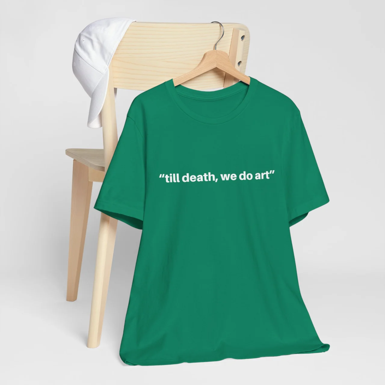 Funny Artist Tee - Till Death We Do Art - Creative Minimalistic Shirt - Image 4