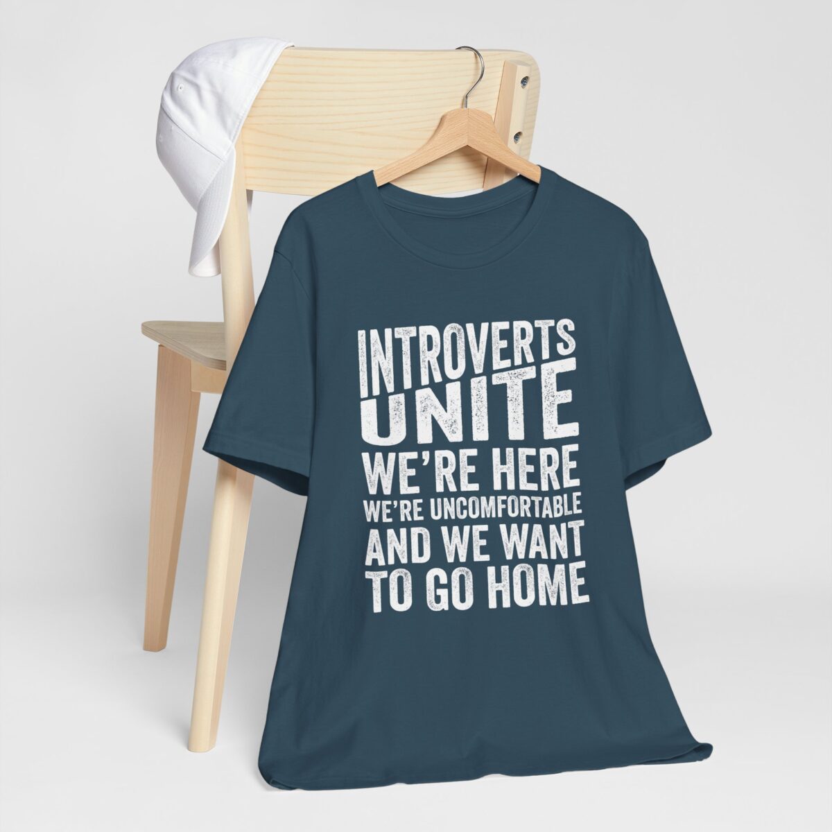Introverts Unite Tee - Were Here, Were Uncomfortable, We Want To Go Home Unisex Tee - Sarcastic Social Distancing Shirt - Image 6