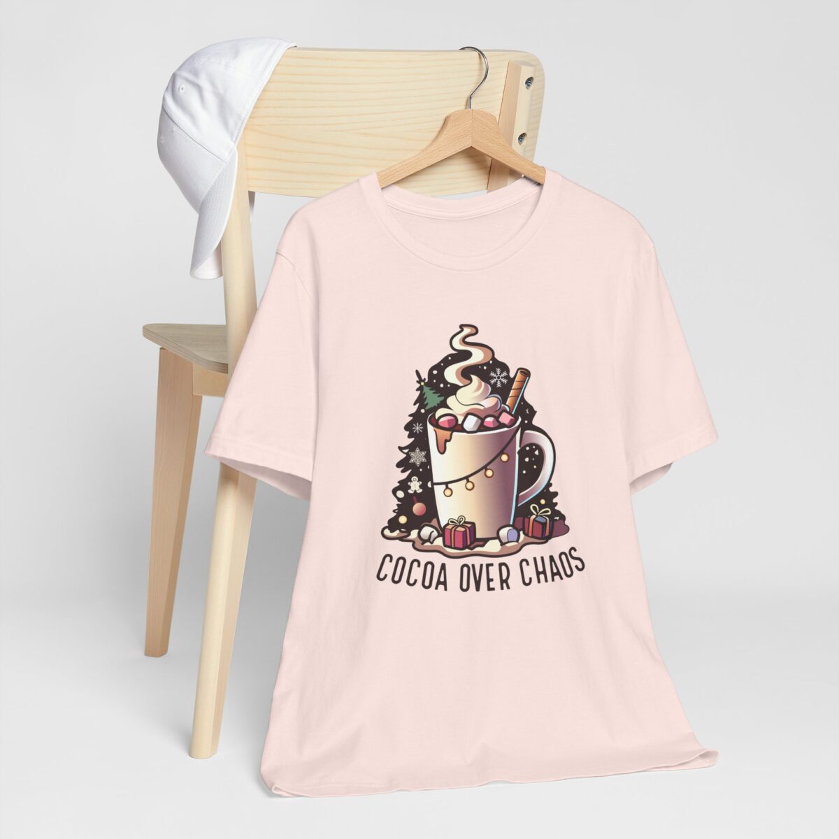 Cocoa Over Chaos T-Shirt - Fun Holiday Tee - Image 3