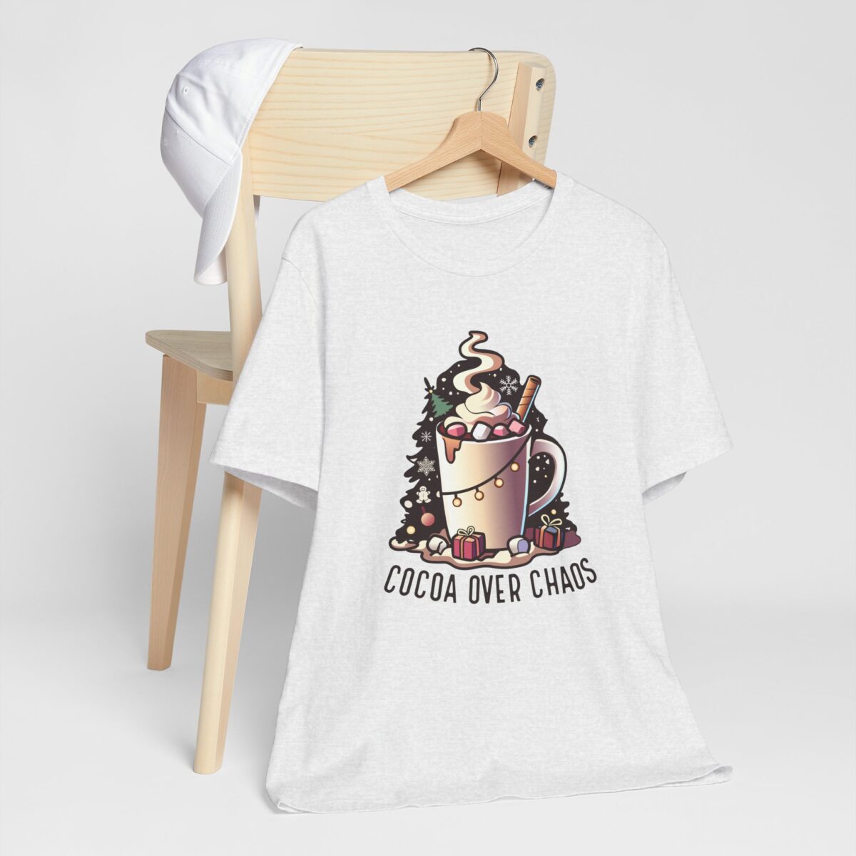 Cocoa Over Chaos T-Shirt - Fun Holiday Tee - Image 4
