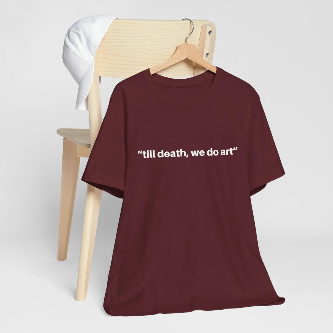 Funny Artist Tee - Till Death We Do Art - Creative Minimalistic Shirt - Image 8