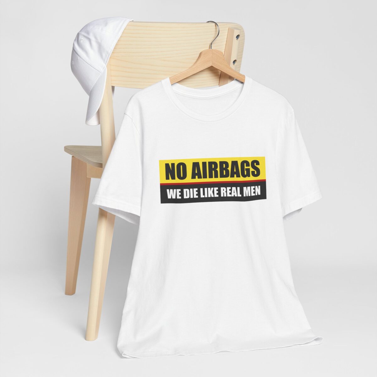 No Airbags We Die Like Real Men T-Shirt - Funny Driver Shirt - Dark Humor Meme Shirt - Funny Risk T-Shirt for Men - Funny Dank Meme Tee - Image 2