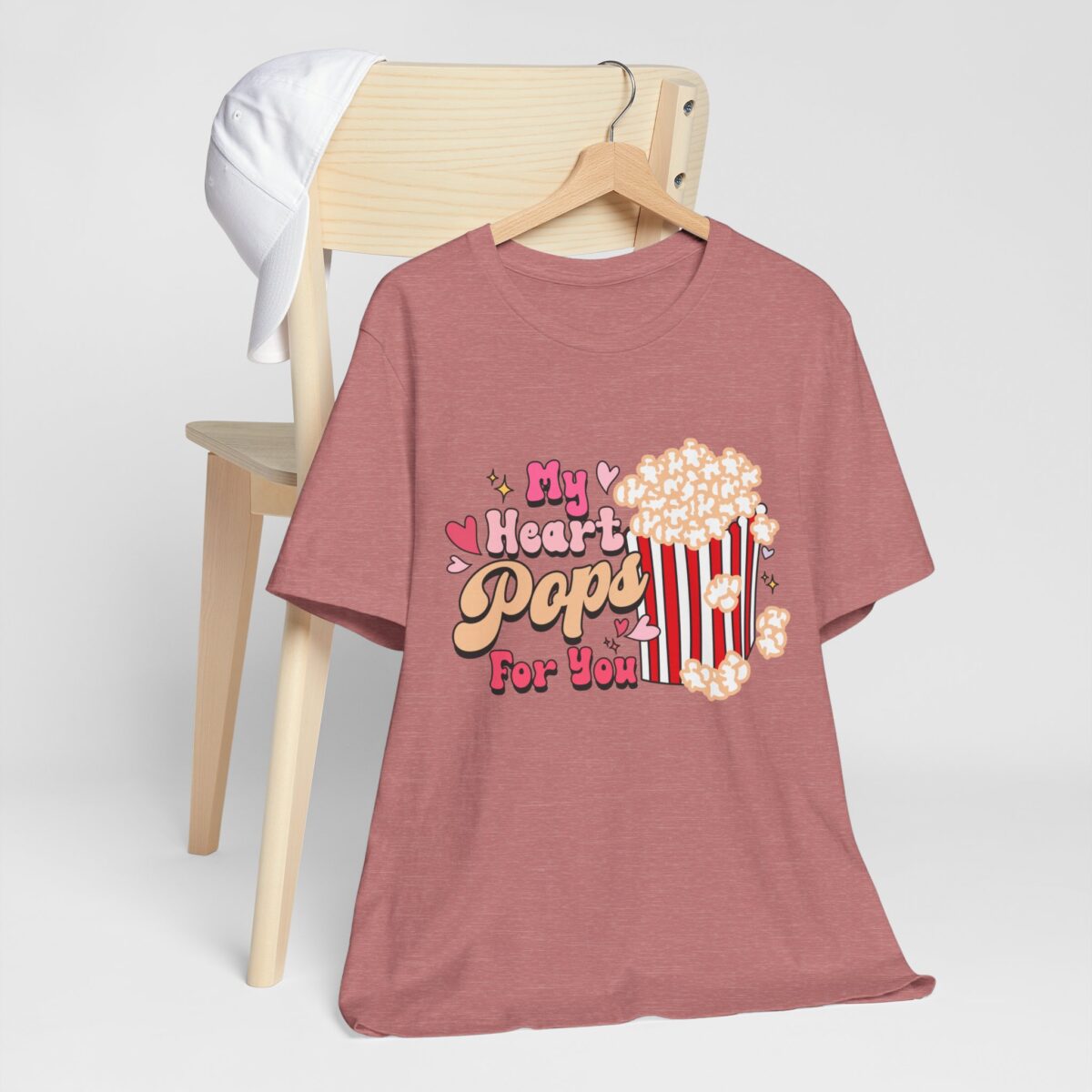 My Heart Pops for You Cute Valentine's Day Tee - Matching Couples T-Shirt - Image 4