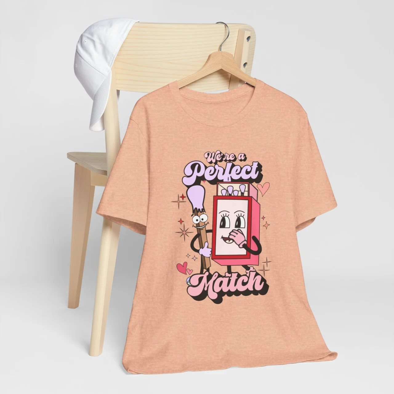 We're a Perfect Match T-Shirt - Valentines Perfect Match Shirt - Cute Couple T-Shirt - Image 5