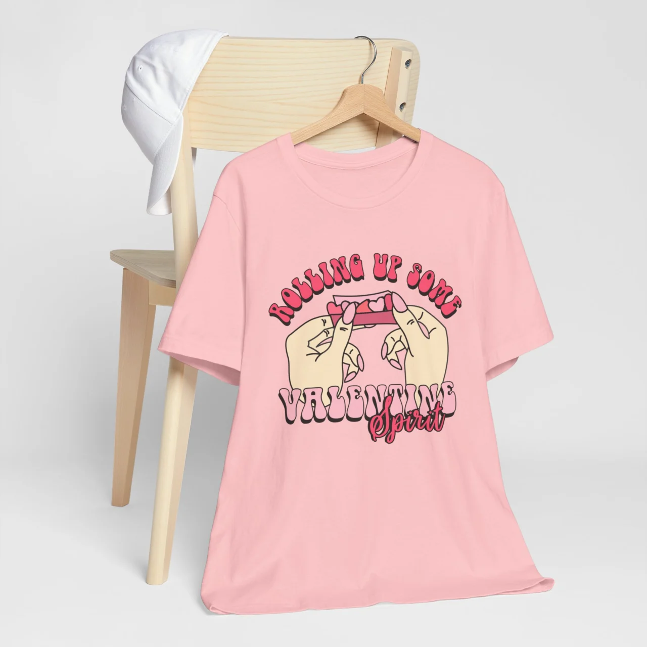 Rolling Up Some Valentine's Spirit Graphic Tee - Retro Valentine’s Day T-Shirt - Image 8