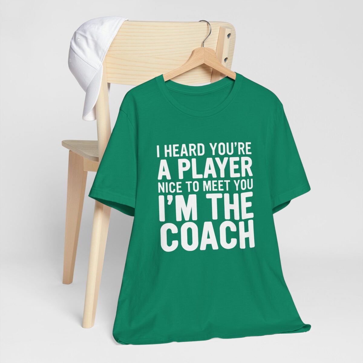 I Heard You’re A Player, Nice To Meet You, Im The Coach T-Shirt - Funny Bossy Sports Tee - Image 3