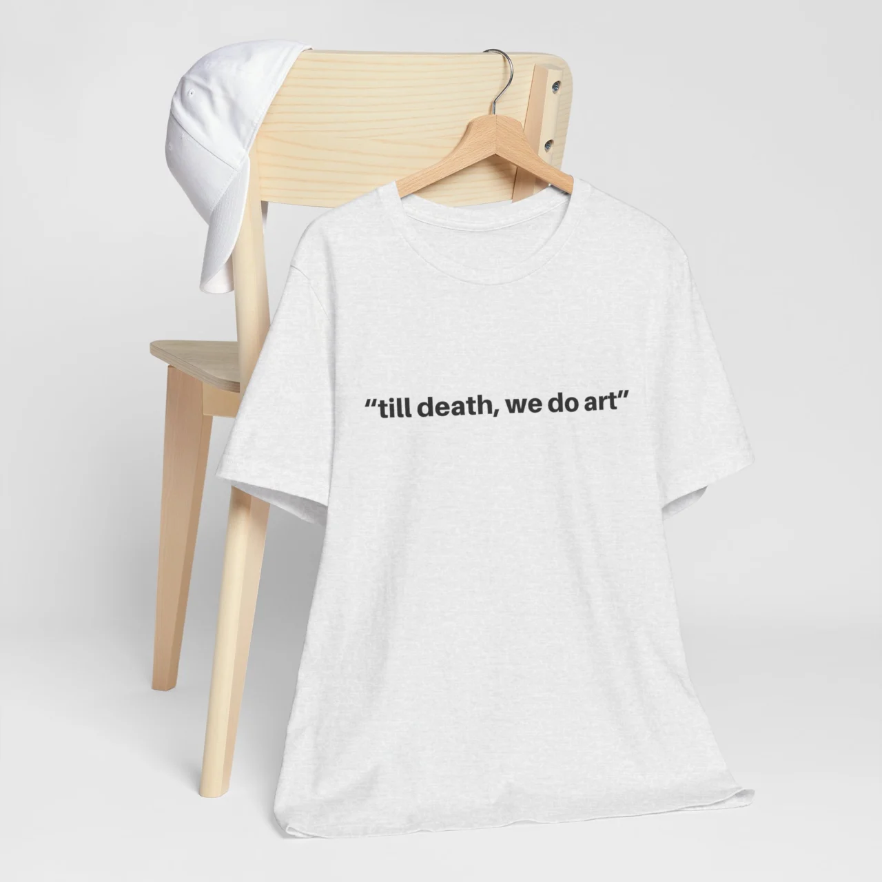 Funny Artist Tee - Till Death We Do Art - Creative Minimalistic Shirt - Image 3