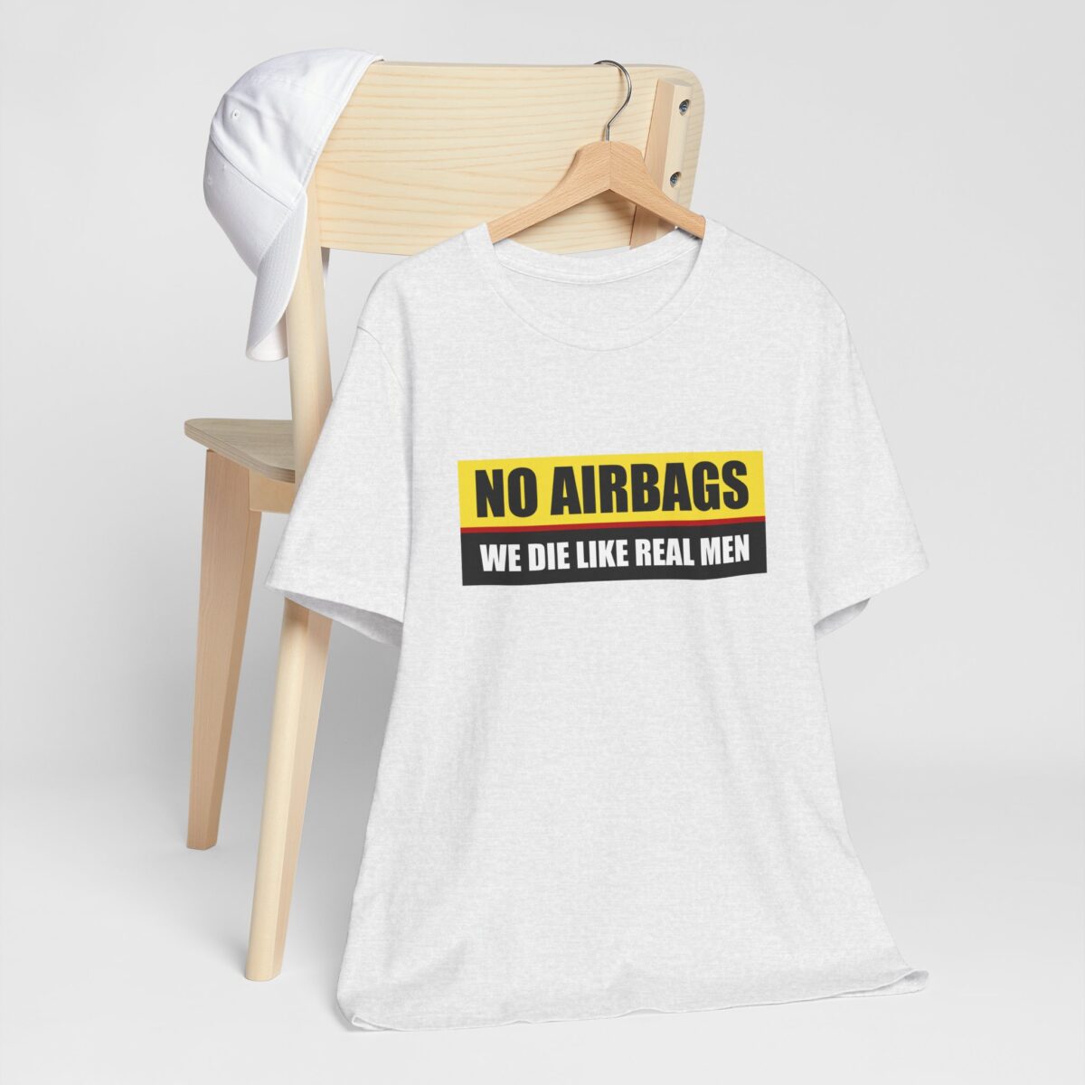 No Airbags We Die Like Real Men T-Shirt - Funny Driver Shirt - Dark Humor Meme Shirt - Funny Risk T-Shirt for Men - Funny Dank Meme Tee - Image 3