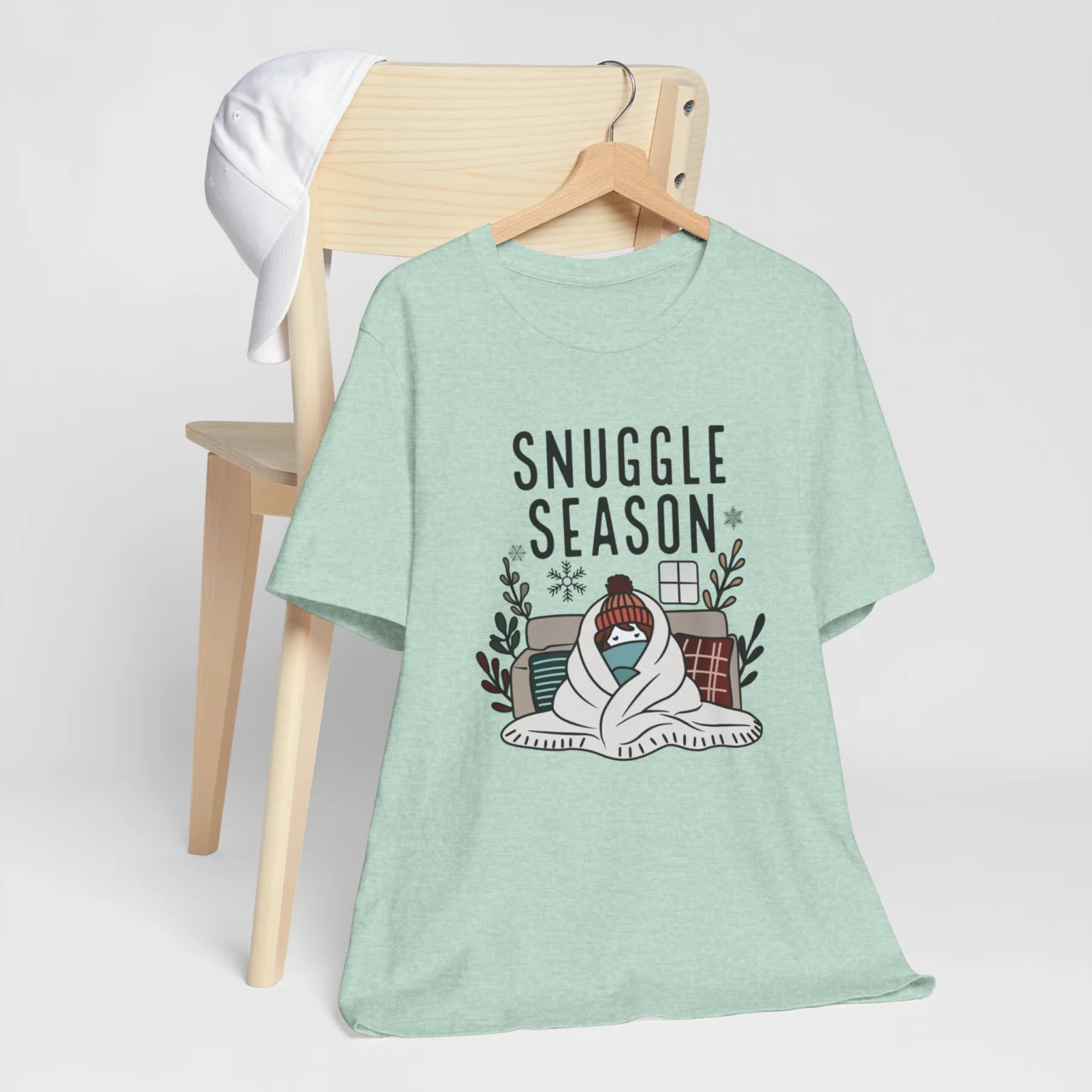 Snuggle Season Unisex Short Sleeve Tee - Cozy Winter Apparel - Image 8