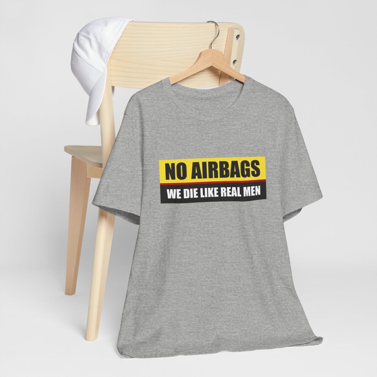 No Airbags We Die Like Real Men T-Shirt - Funny Driver Shirt - Dark Humor Meme Shirt - Funny Risk T-Shirt for Men - Funny Dank Meme Tee - Image 4