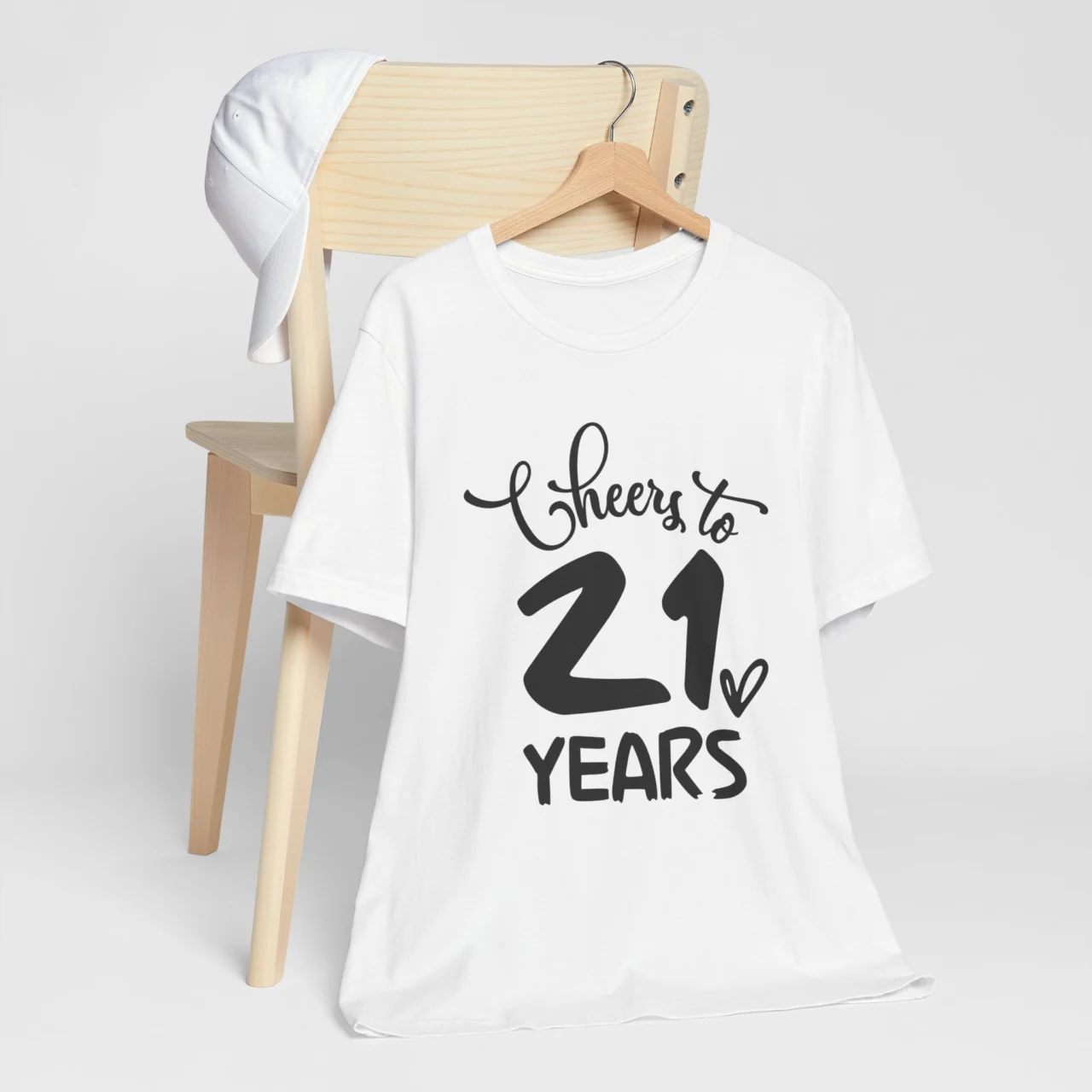 Cheers to 21 Years - 21st Birthday Tee - Matching Squad Celebration Shirt - Image 2