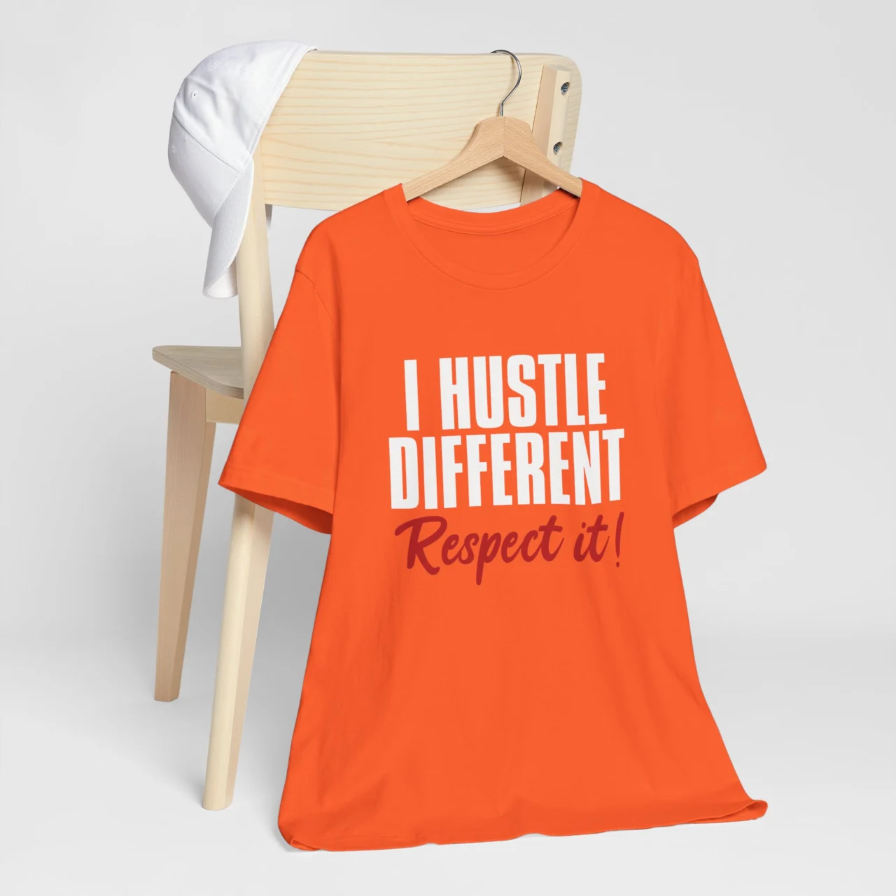 I Hustle Different Respect It Tee - Motivational Entrepreneur Shirt - Shirt for Hustlers - Image 2