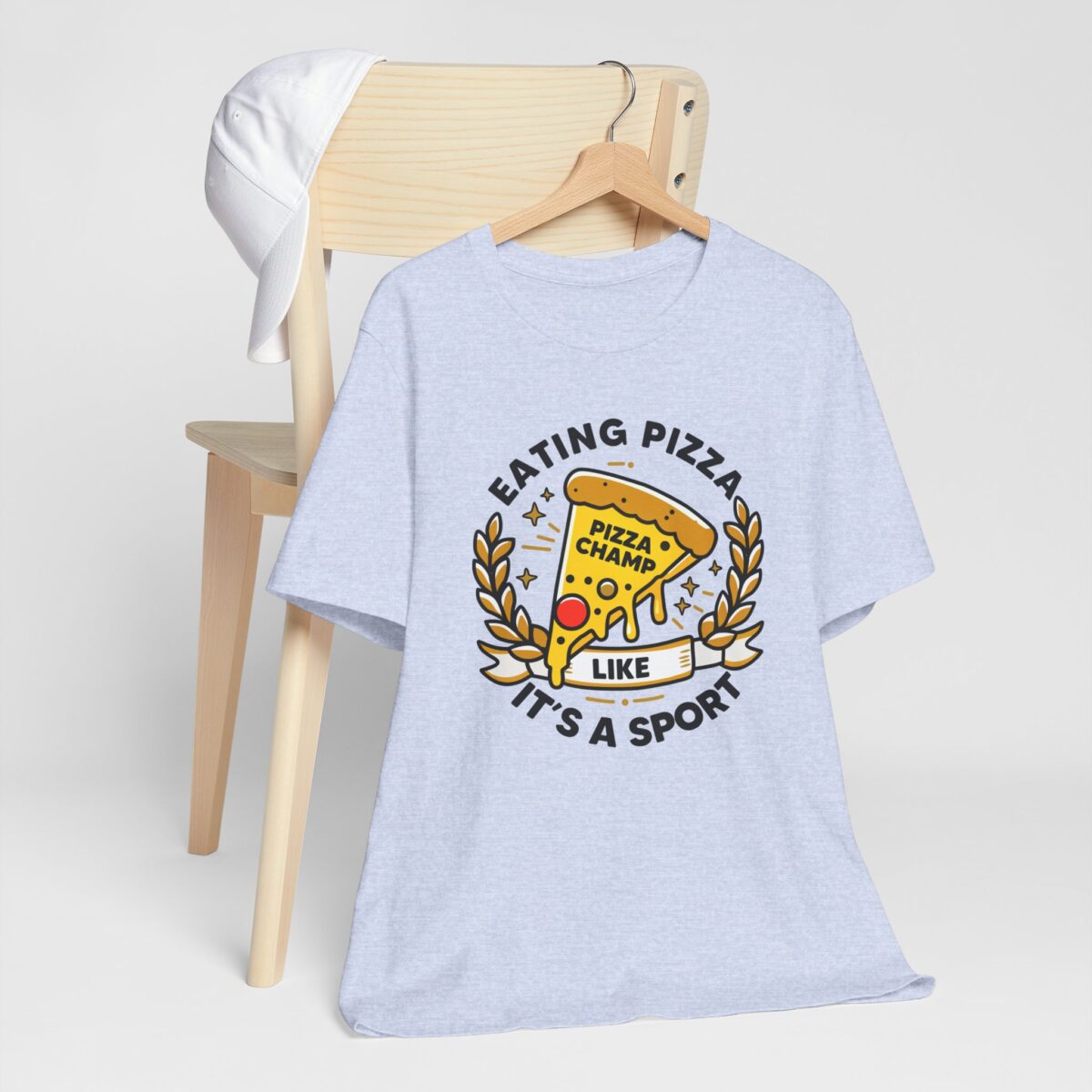 Pizza Champ Unisex Tee - Eating Pizza Like It's a Sport - Funny Pizza Lover T-Shirt - Image 7