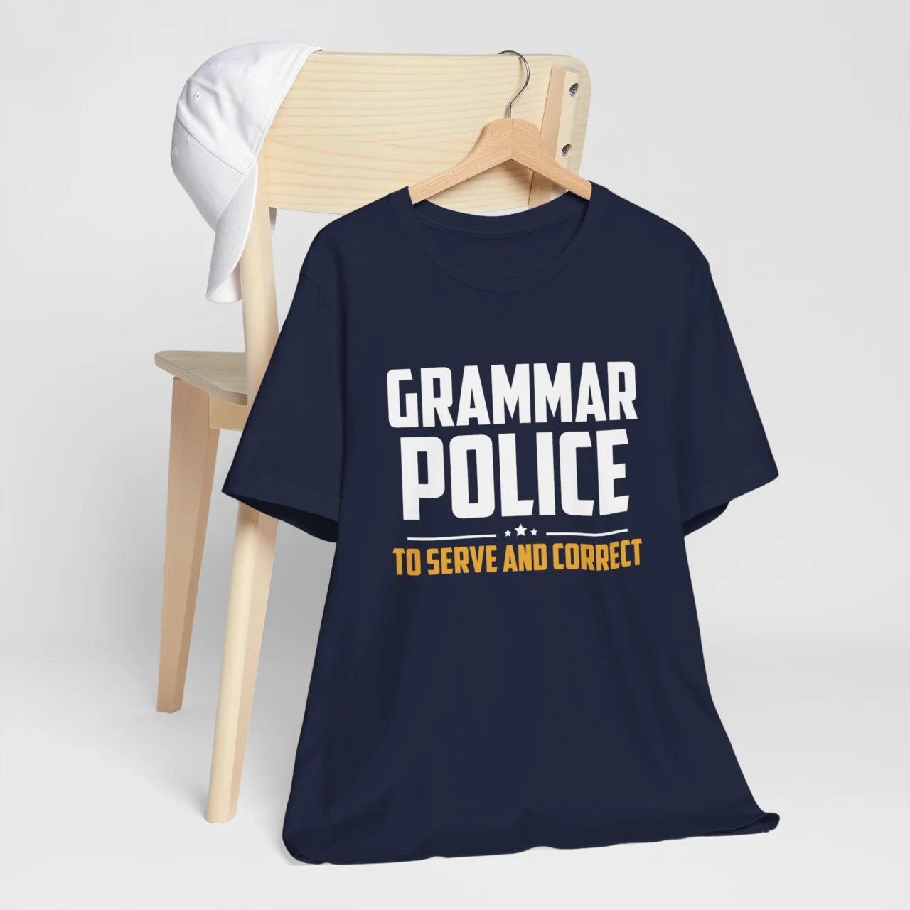 Grammar Police Shirt - To Serve and Correct - Funny Word Nerd Tee