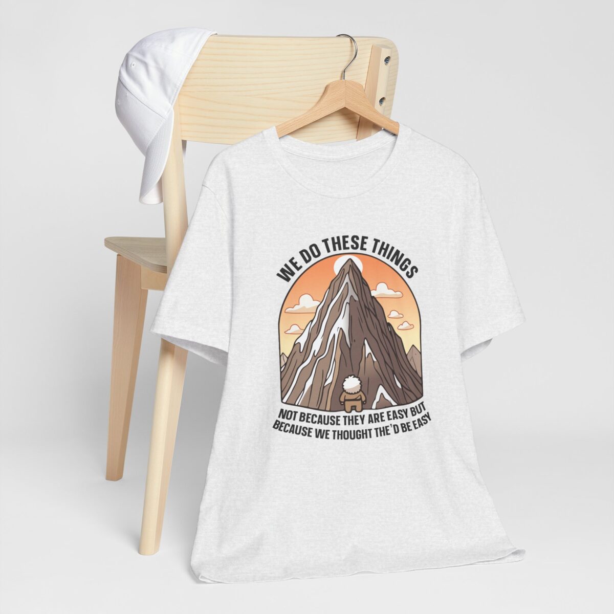 We Thought It'd Be Easy T-Shirt - Relatable Humor - Adventure-Inspiring Unisex Jersey Tee - Image 3