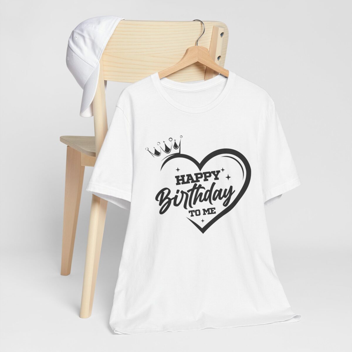Happy Birthday to Me Tee - Love Heart Crown -  Birthday Girl Shirt - Image 2