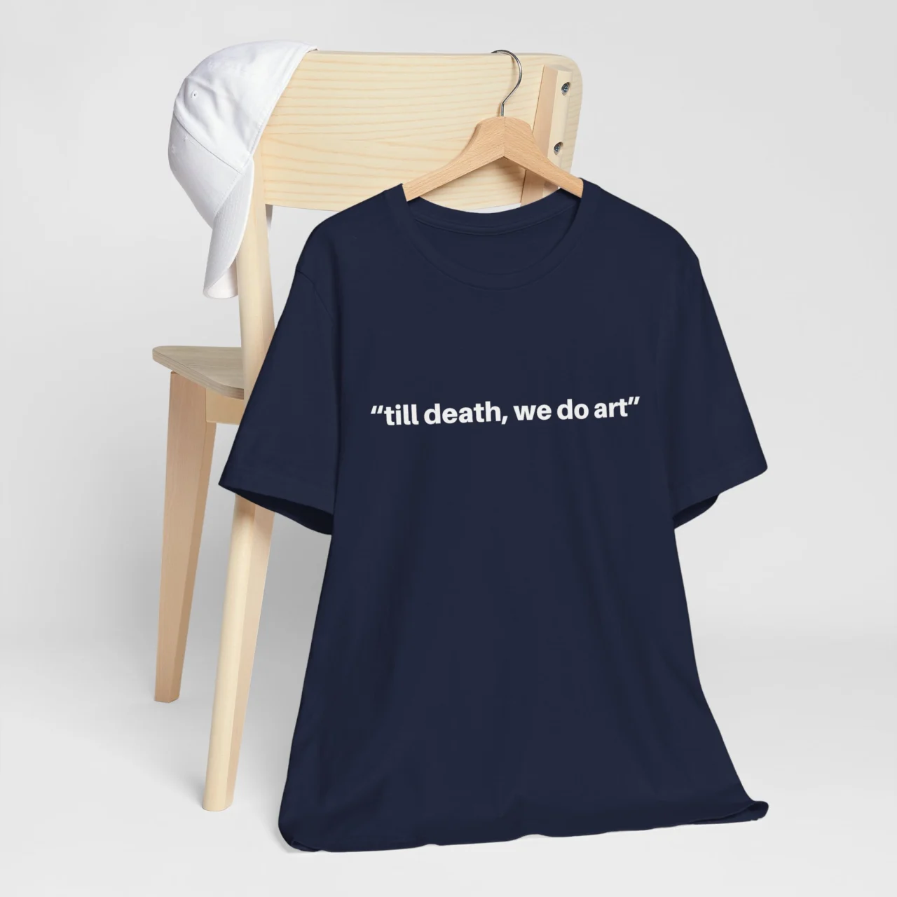 Funny Artist Tee - Till Death We Do Art - Creative Minimalistic Shirt - Image 7