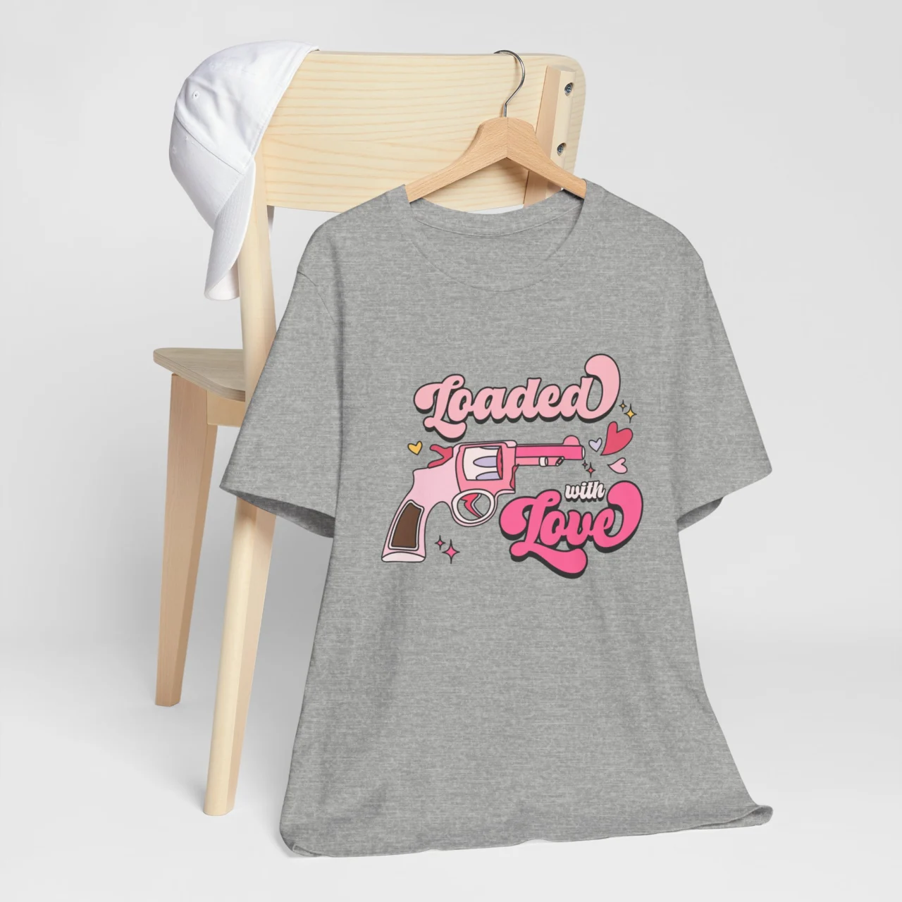 Loaded With Love T-Shirt - Cute Valentine's Day Shirt - Shootin' Hearts in Style - Image 7