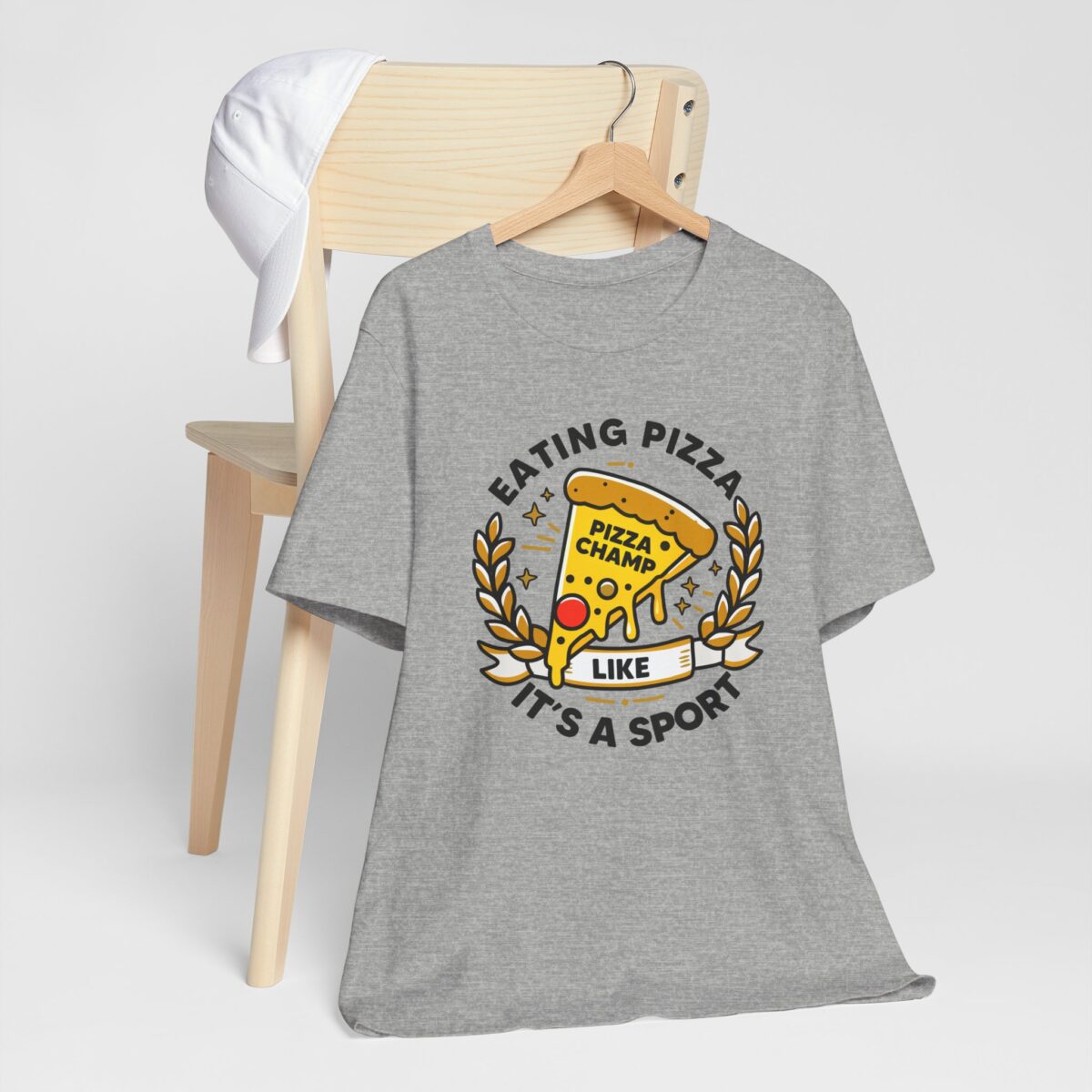 Pizza Champ Unisex Tee - Eating Pizza Like It's a Sport - Funny Pizza Lover T-Shirt - Image 8