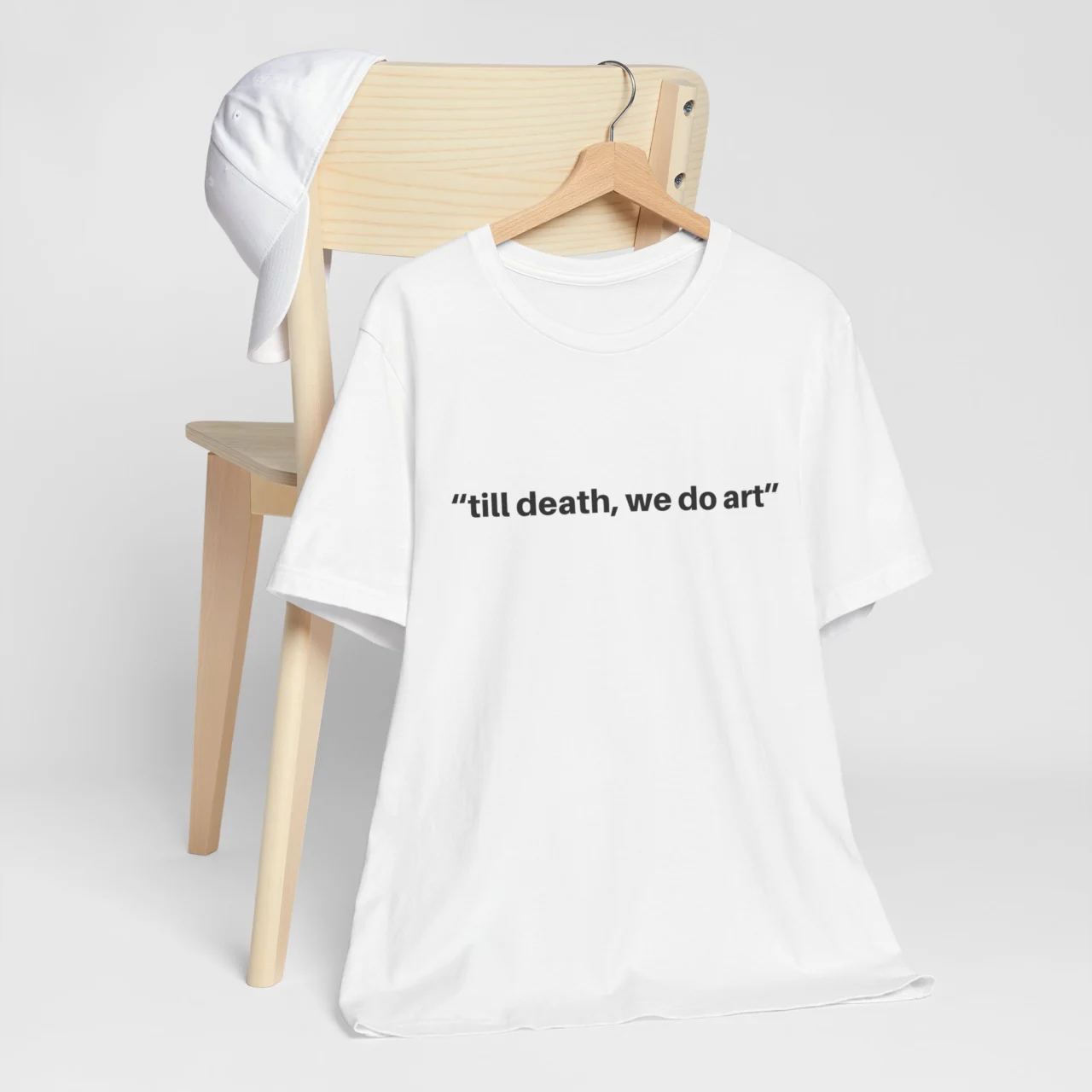 Funny Artist Tee - Till Death We Do Art - Creative Minimalistic Shirt - Image 2