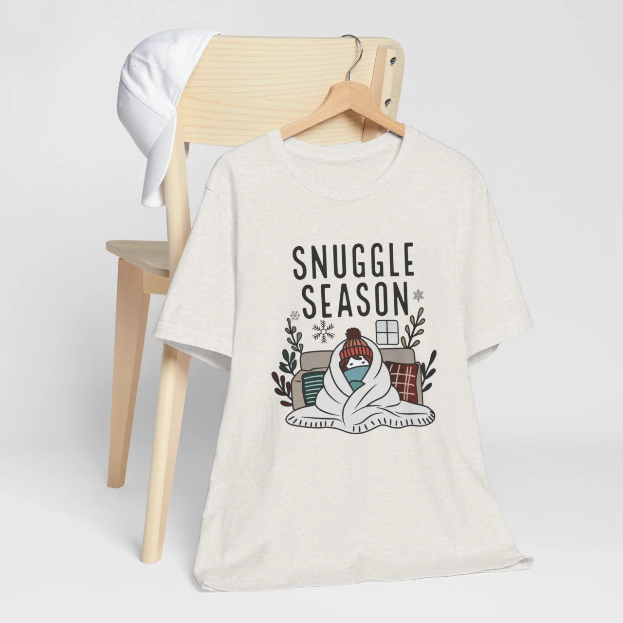 Snuggle Season Unisex Short Sleeve Tee - Cozy Winter Apparel - Image 5