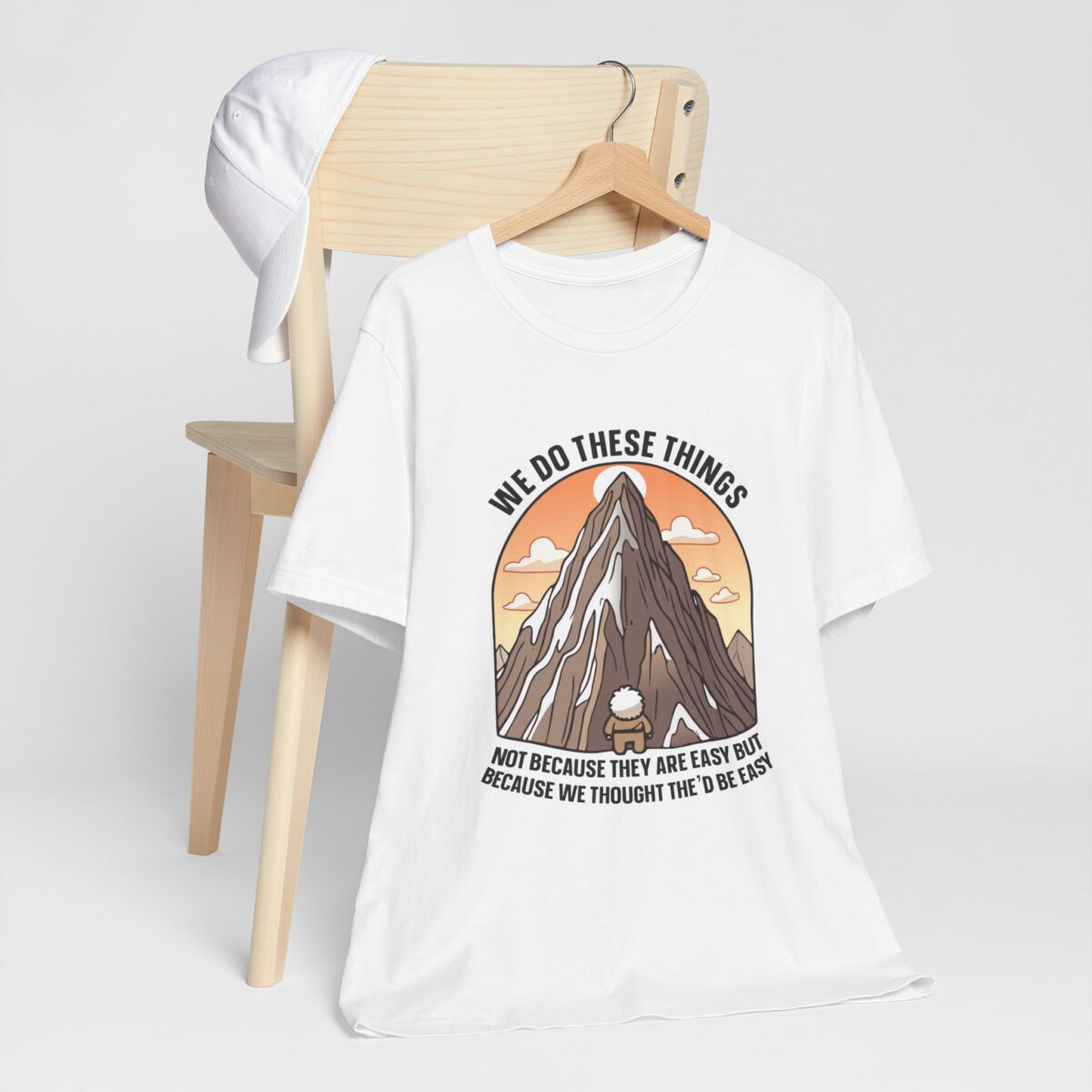 We Thought It'd Be Easy T-Shirt - Relatable Humor - Adventure-Inspiring Unisex Jersey Tee - Image 2