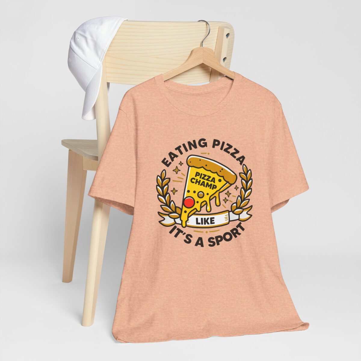 Pizza Champ Unisex Tee - Eating Pizza Like It's a Sport - Funny Pizza Lover T-Shirt - Image 5