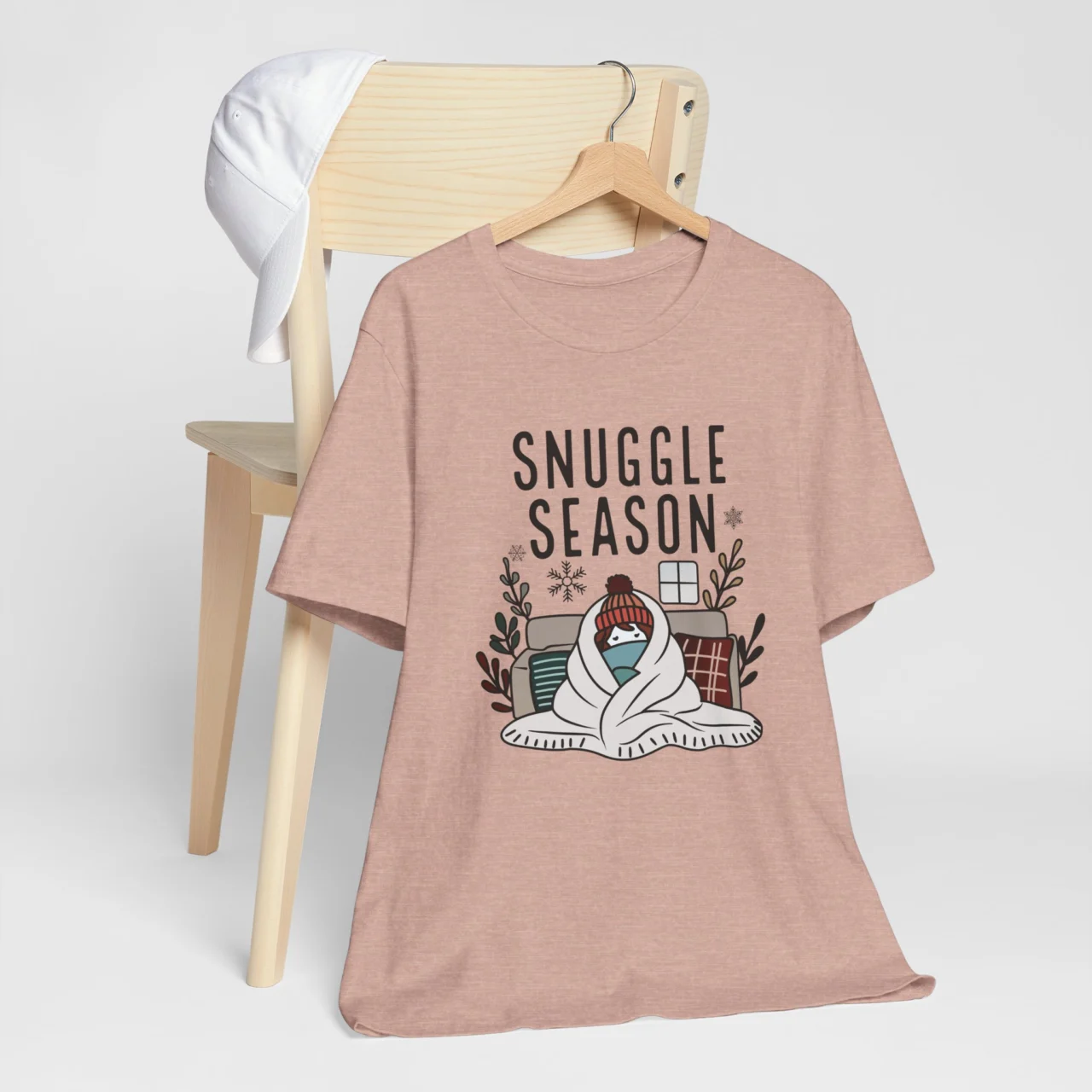Snuggle Season Unisex Short Sleeve Tee - Cozy Winter Apparel - Image 4