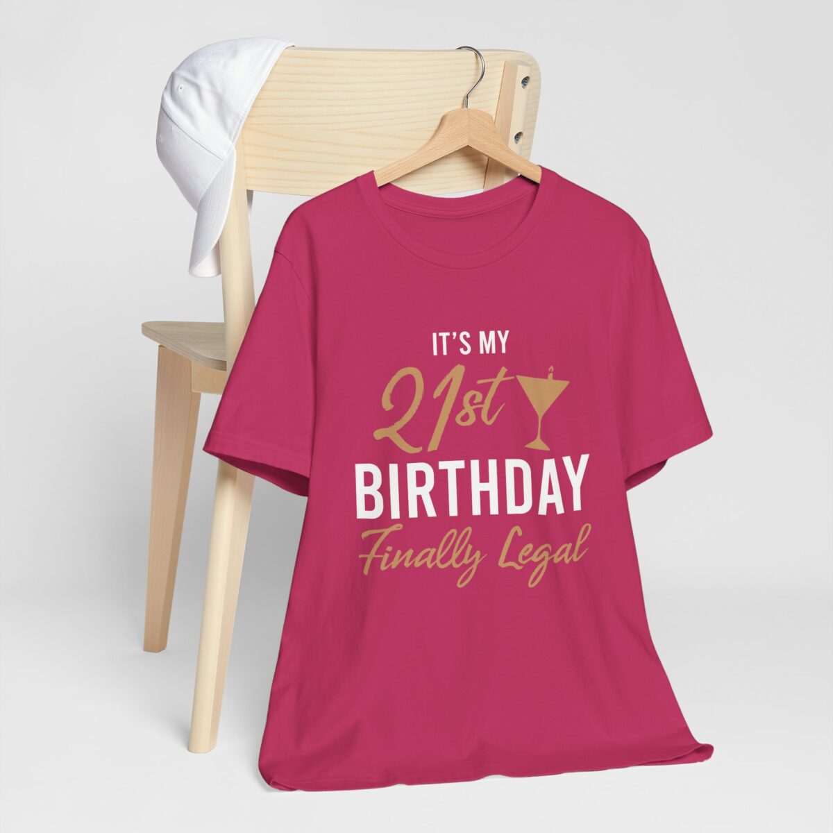 Its My 21st Finally Legal! Birthday Celebration Tee - 21st Birthday Party T-shirt - Legal 21 shirt - Image 8