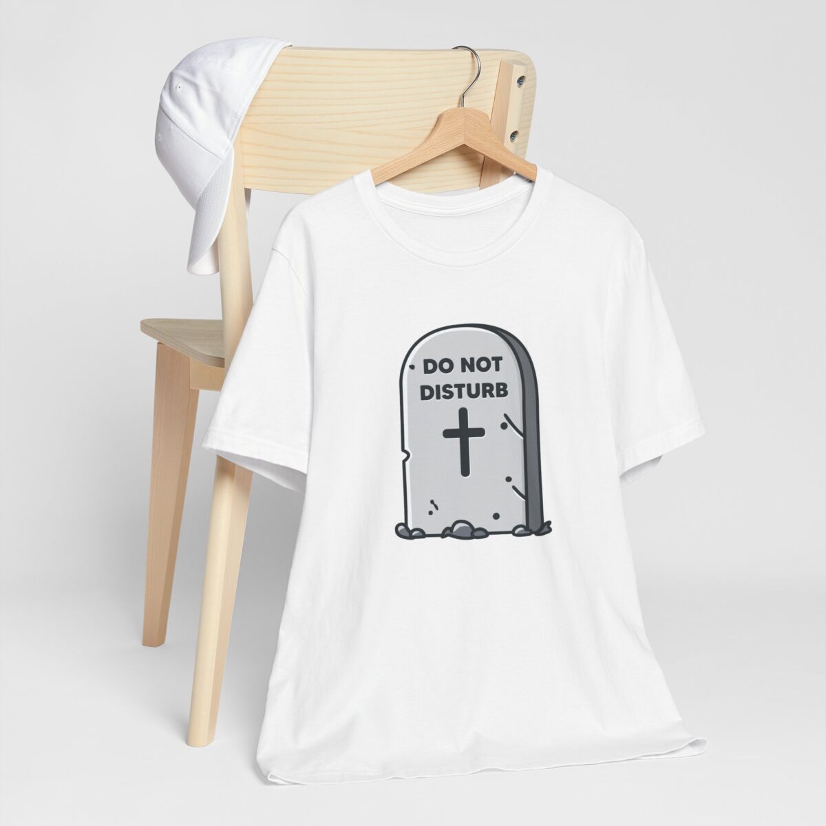 Do Not Disturb Grave Stone Graphic Tee - Unisex Jersey Short Sleeve Shirt - Image 2