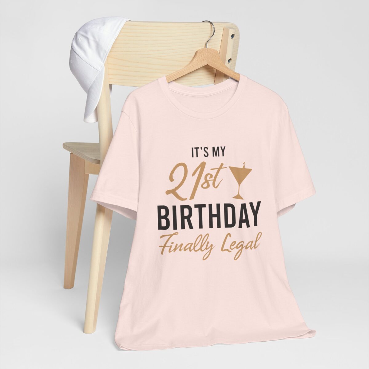 Its My 21st Finally Legal! Birthday Celebration Tee - 21st Birthday Party T-shirt - Legal 21 shirt - Image 3