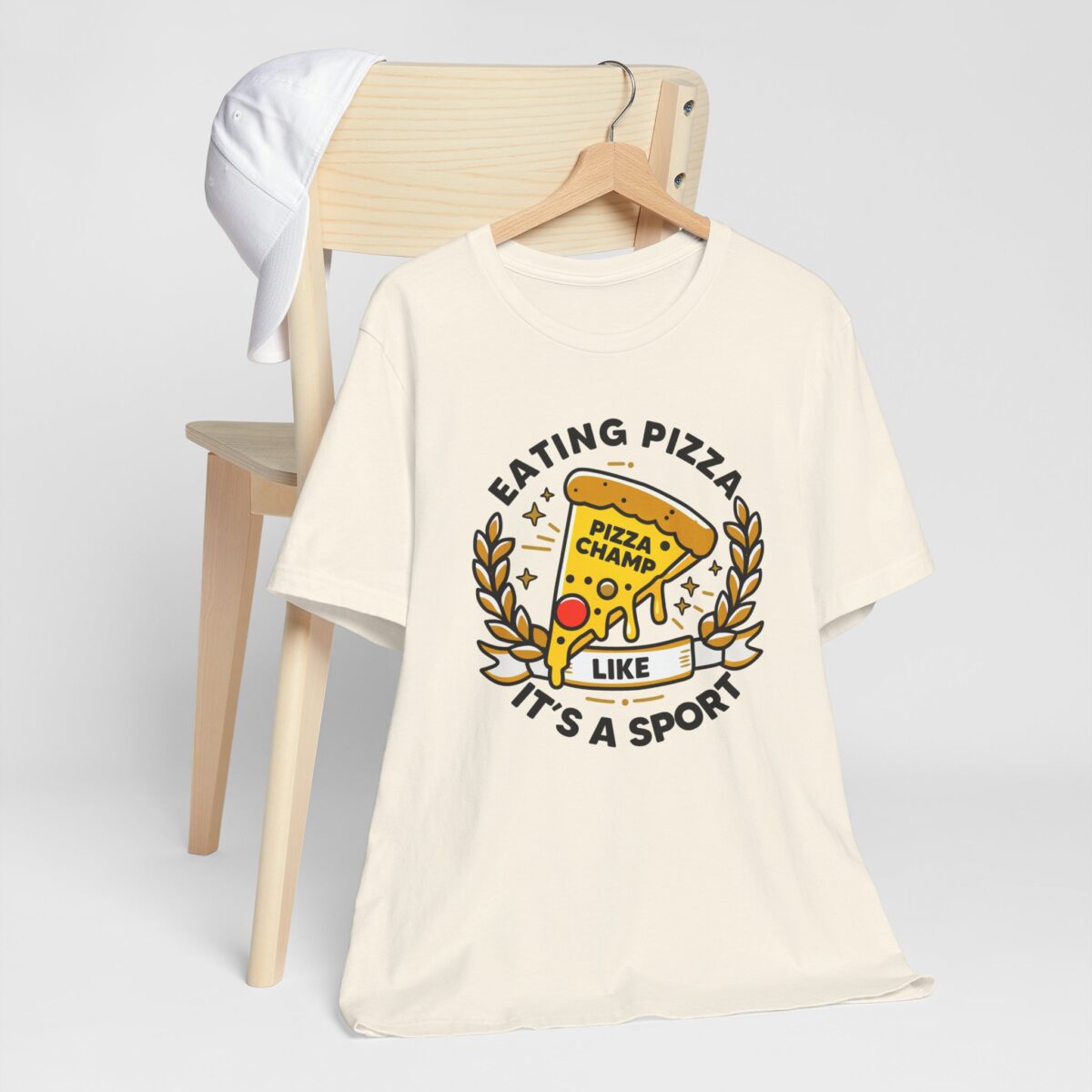 Pizza Champ Unisex Tee - Eating Pizza Like It's a Sport - Funny Pizza Lover T-Shirt