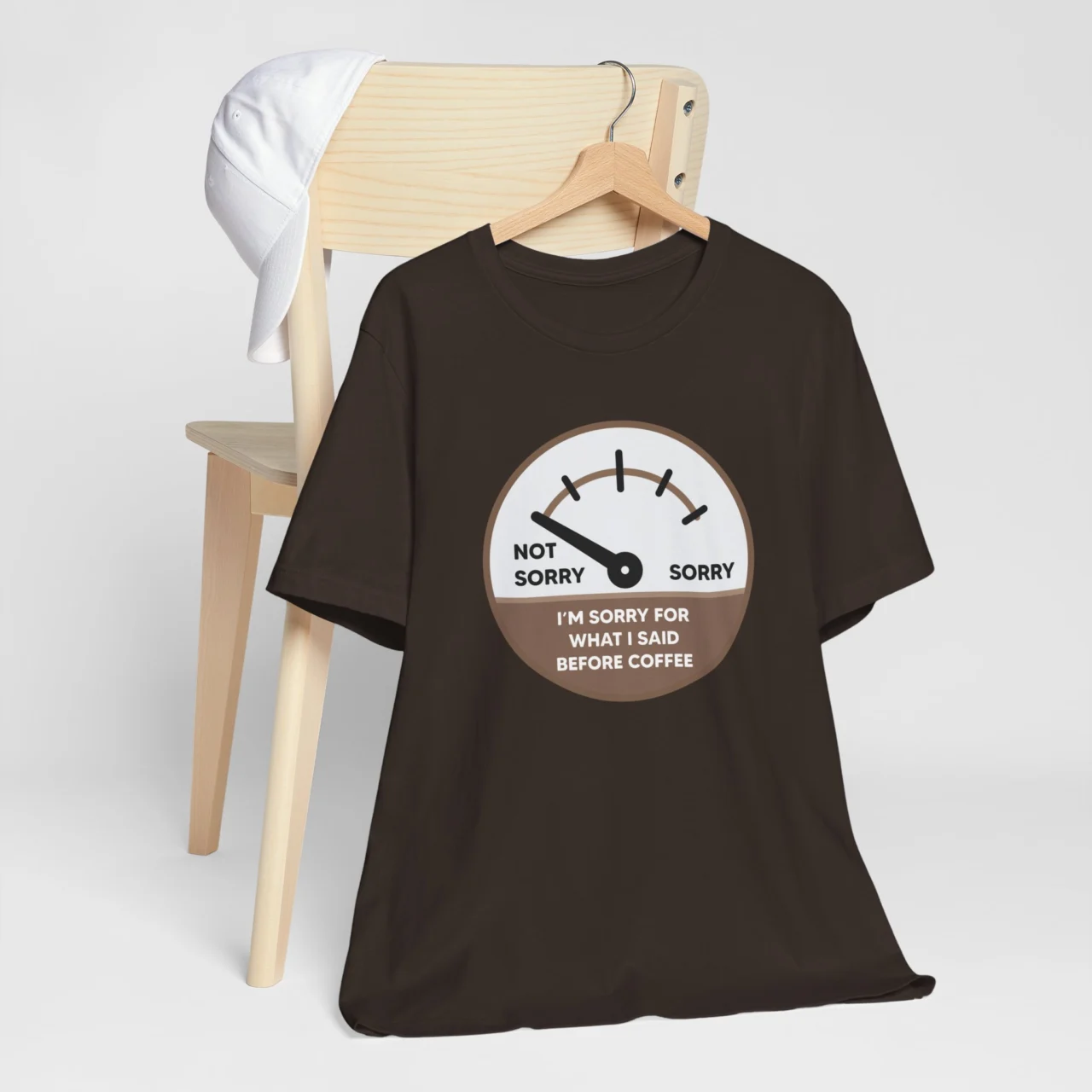 Funny Coffee Lover Tee - I'm Sorry for What I Said Before Coffee T-Shirt