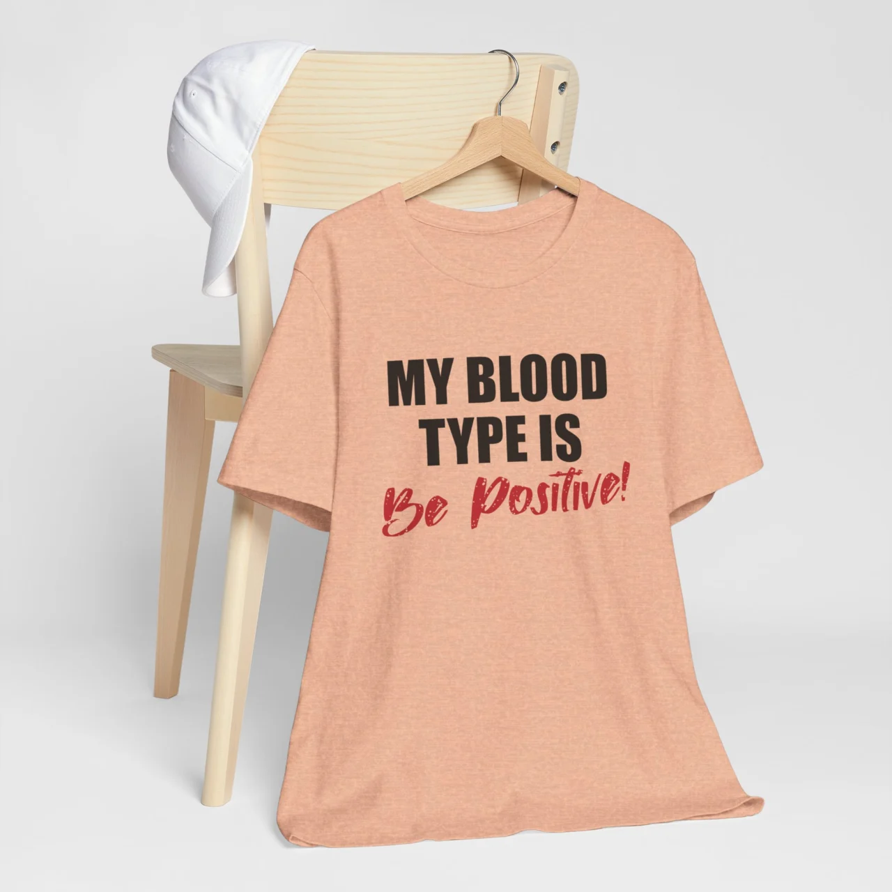 Funny Motivational Shirt - My Blood Type Is Be Positive T-Shirt - Positive Quote Tee - Self Help Shirt - Therapist Gift Shirt - Gift for Friends - Image 6