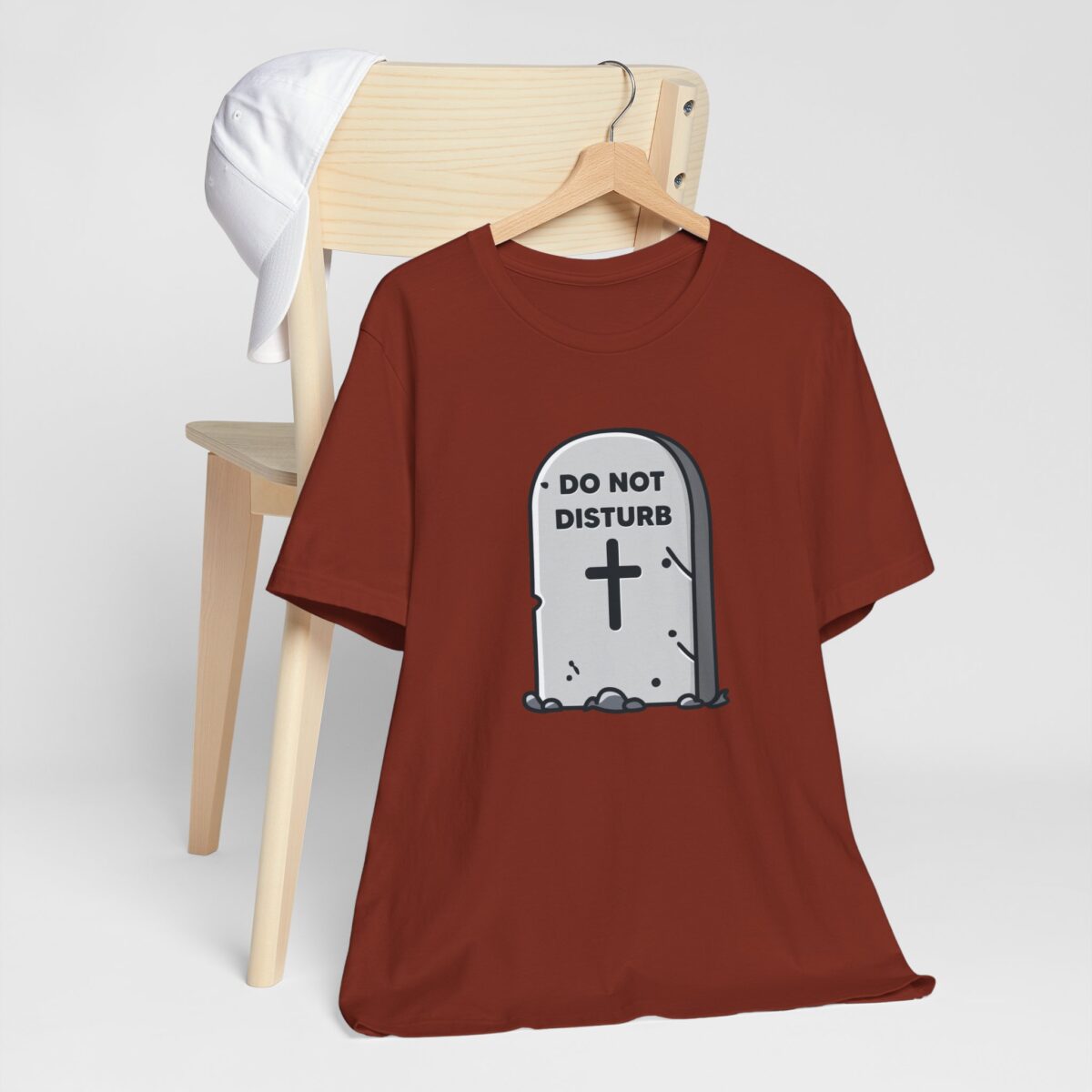 Do Not Disturb Grave Stone Graphic Tee - Unisex Jersey Short Sleeve Shirt - Image 4