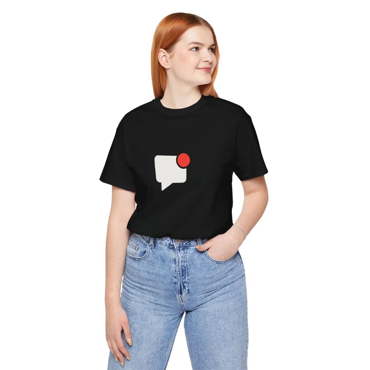 Left Unread Tee - Funny Message Humor - Unisex Short Sleeve Jersey T-Shirt - Image 3